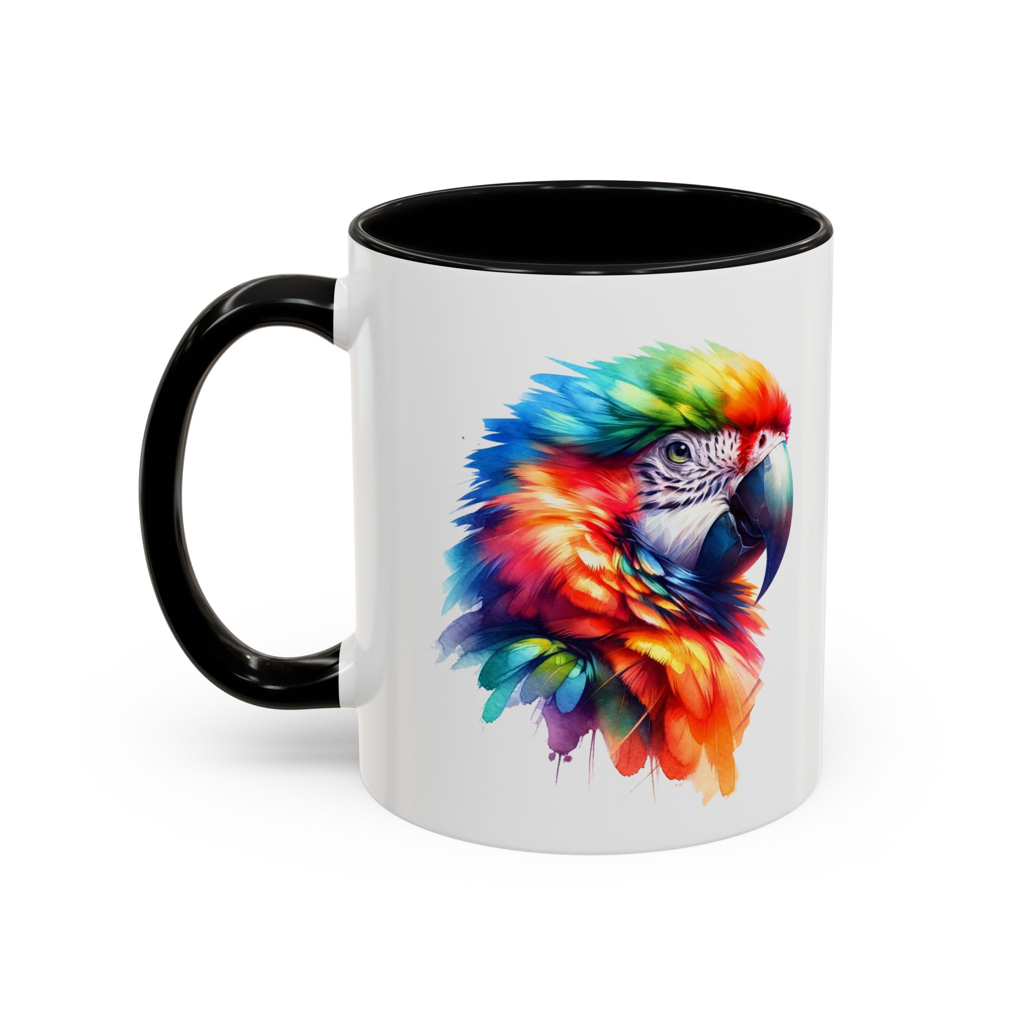 Parrot Mug vivid colors bird lover Cup parrot print cool print nature lover accessory stylish print