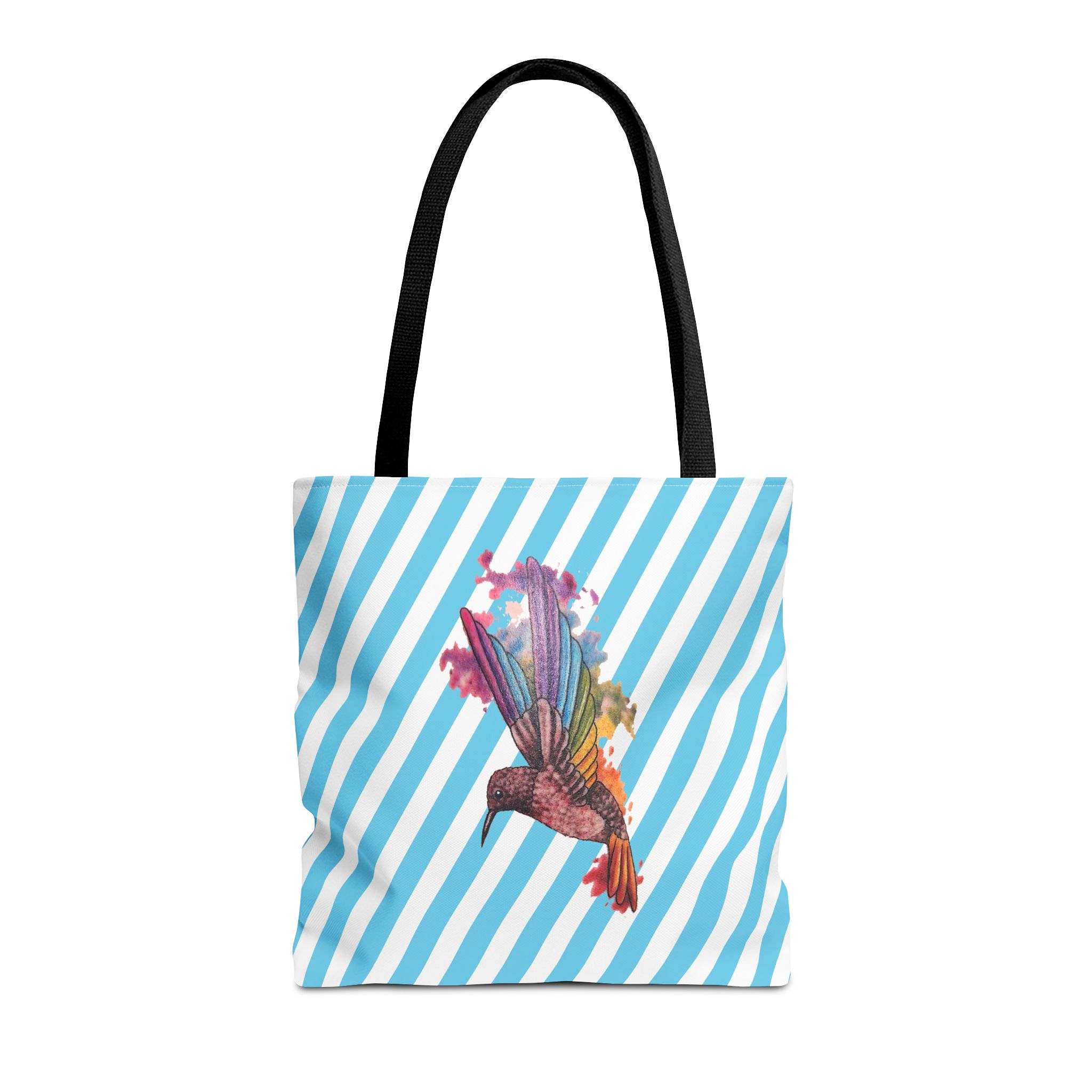 Canvas tote bag Surrealist shoulder bag hummingbird Unique Fantasy cute tote bag by Real Artist for Creative Souls - Image 3