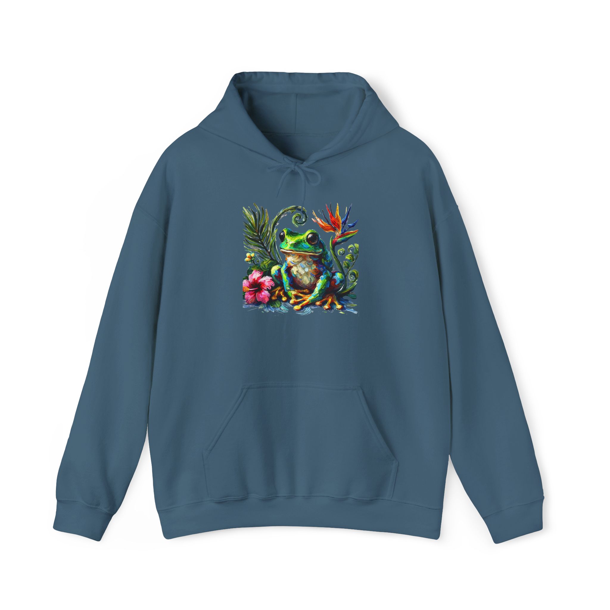 Frog Hoodie – Boho Frog sweatshirt – Tropical Sweatshirt nature print - Image 24