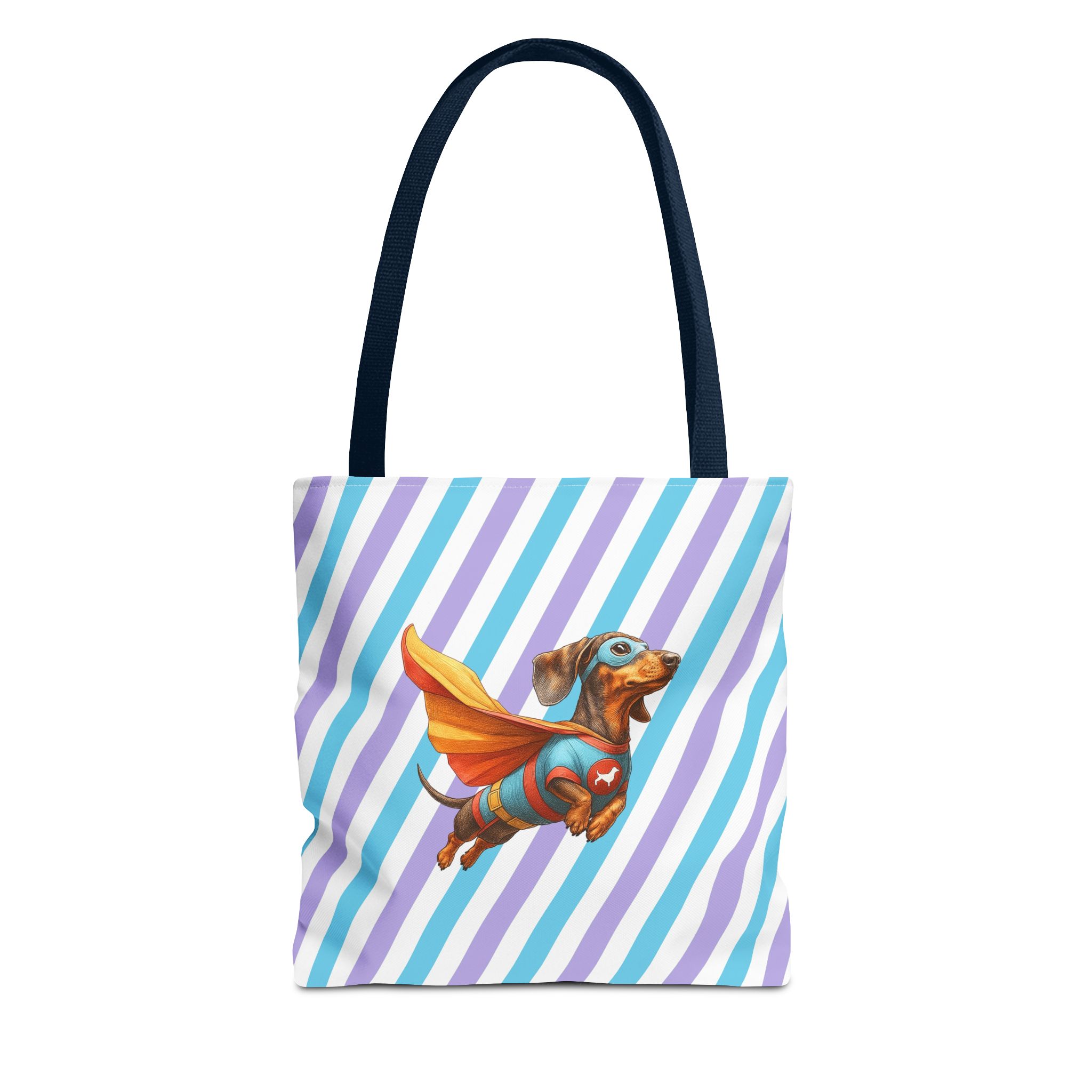 Fun Dachshund canva tote bag superhero Dog cute tote bag pet lover shoulder bag ethical cotton - Image 25