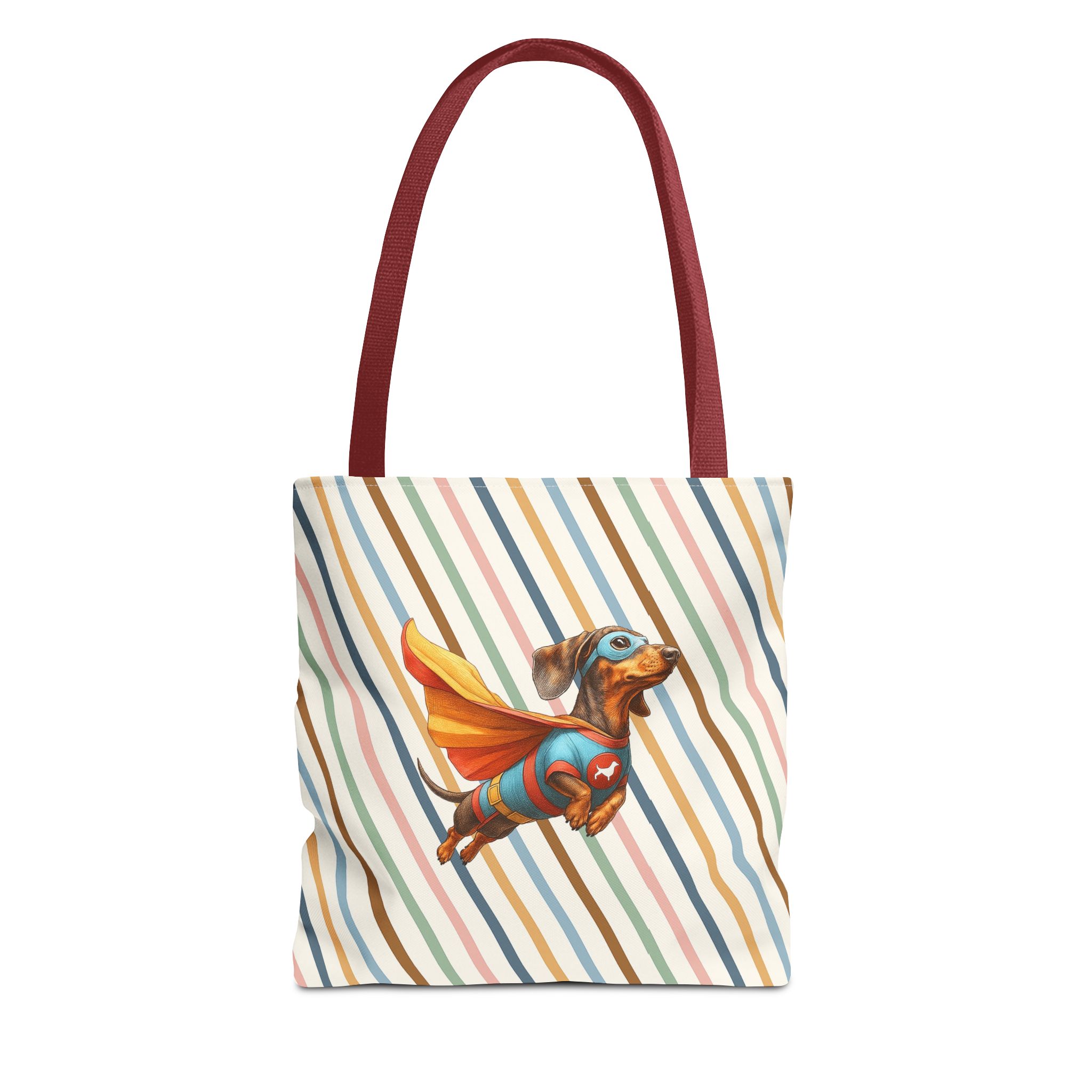 Funny canva tote bag Superhero cute tote bag dachshund super hero shoulder bag fantasy gift dog purse - Image 7