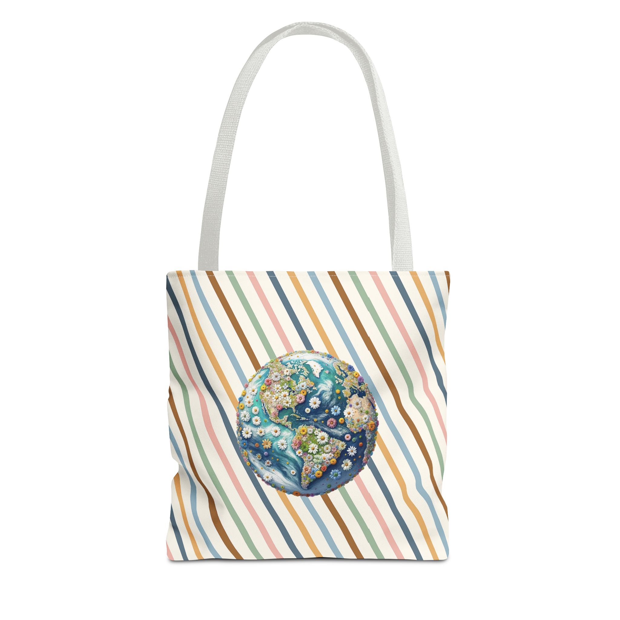 Floral Planet canvas tote bag ecology cute tote bag vintage bag perfect for nature lovers and shoulder bag gift for her - Image 13