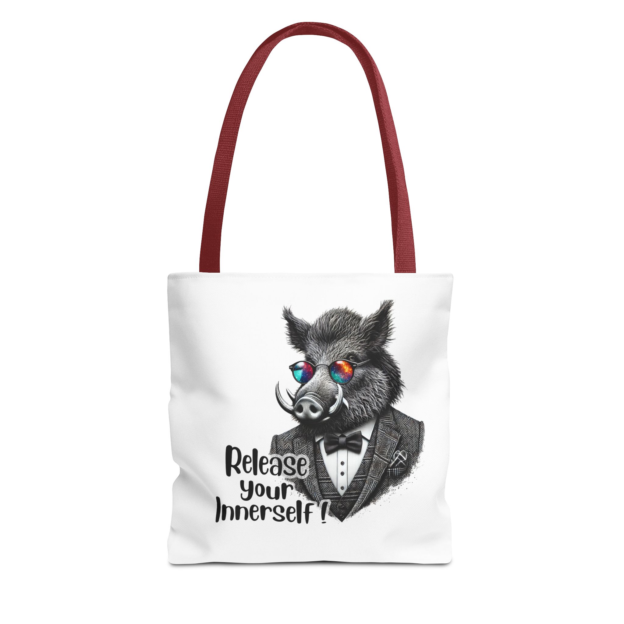 Canvas tote bag Motivational shoulder bag boar cute tote bag funny shoulder bag self confidence cool vintage bag – Image 7