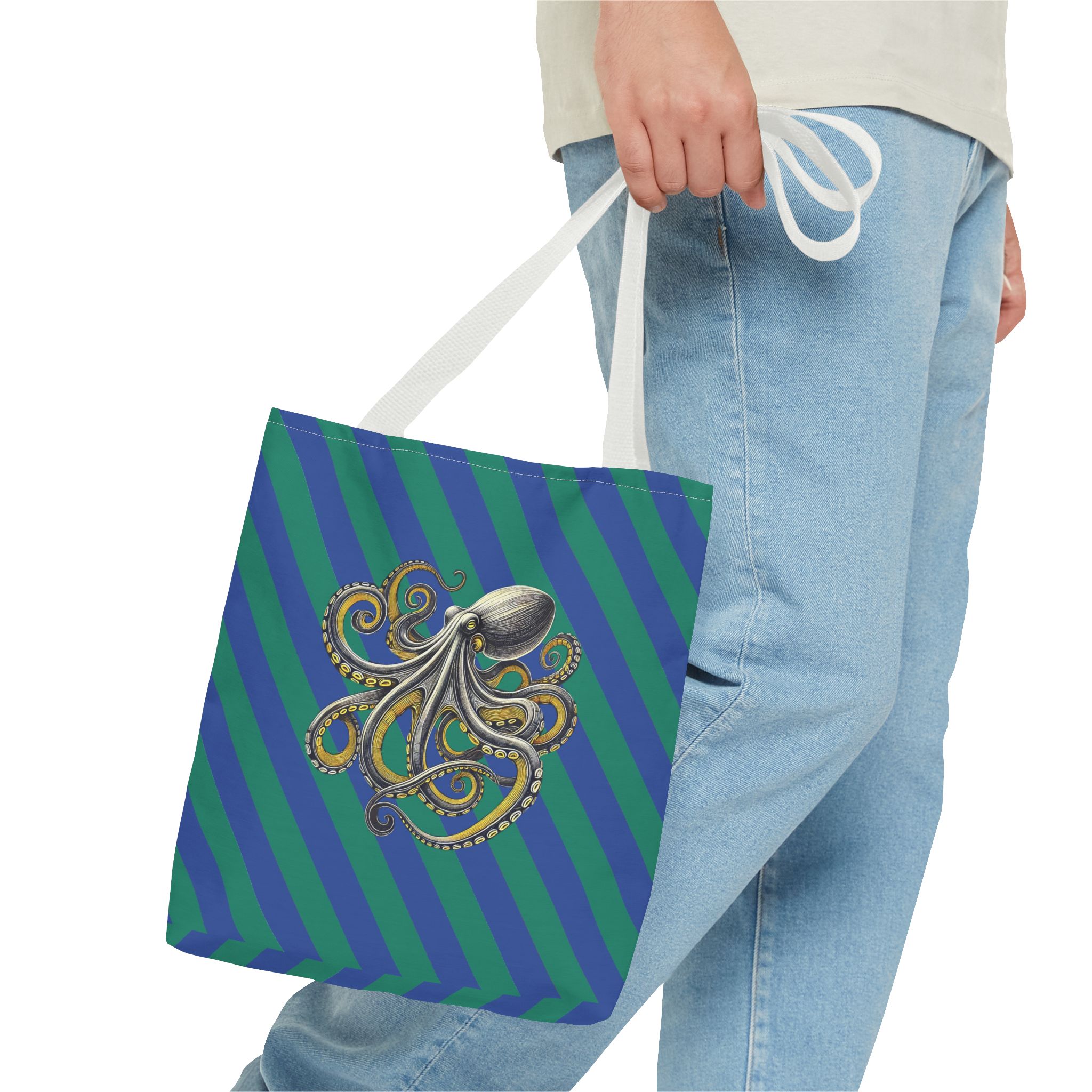 Octopus Canvas tote bag Calligraphy cute tote bag vintage bag gift for her Cool Japanese design ethical shoulder bag japan print - Image 14