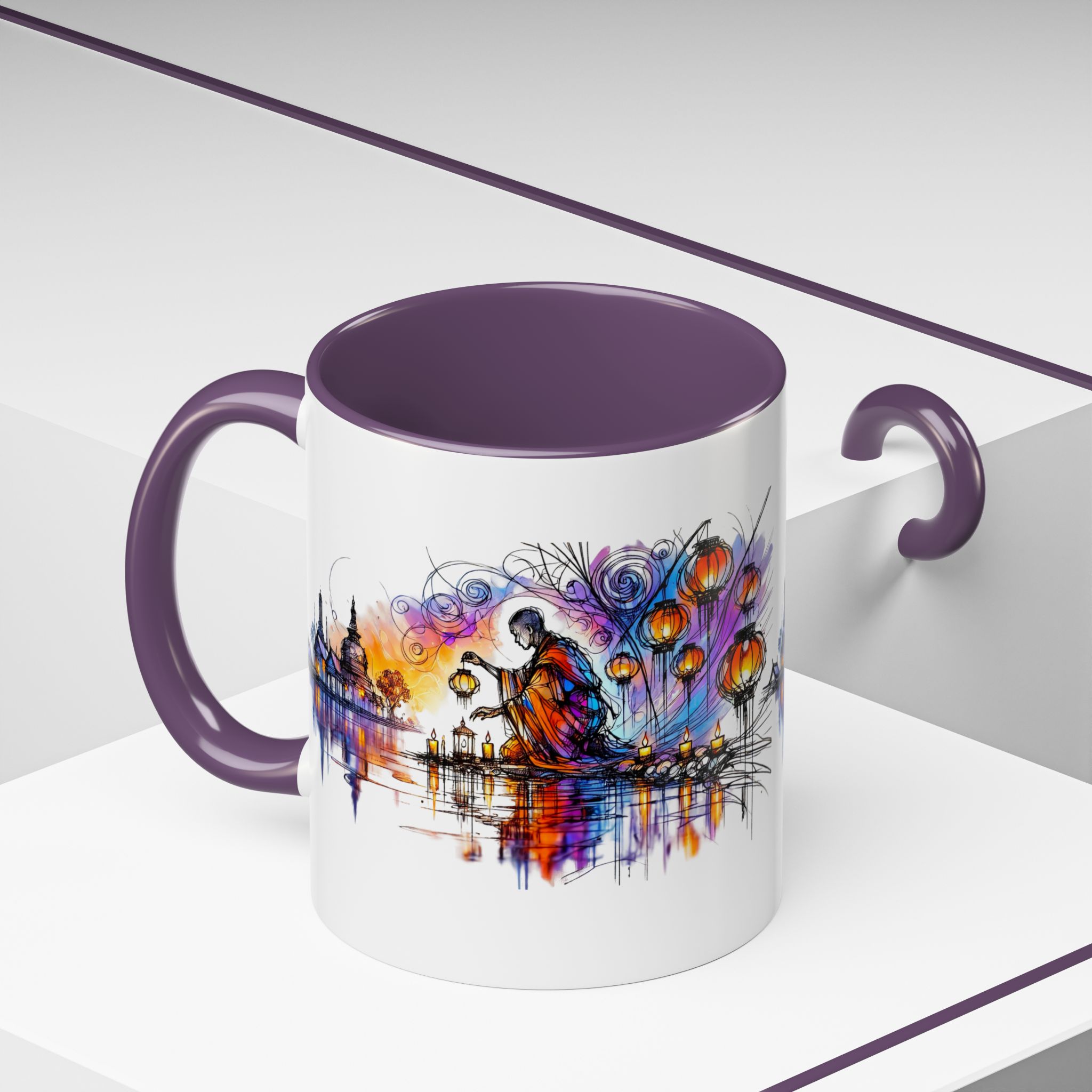 Office mug Buddha coffee Cup yoga tea Mug coffee meditation accessory mindfulnss cool gift for her – Image 48