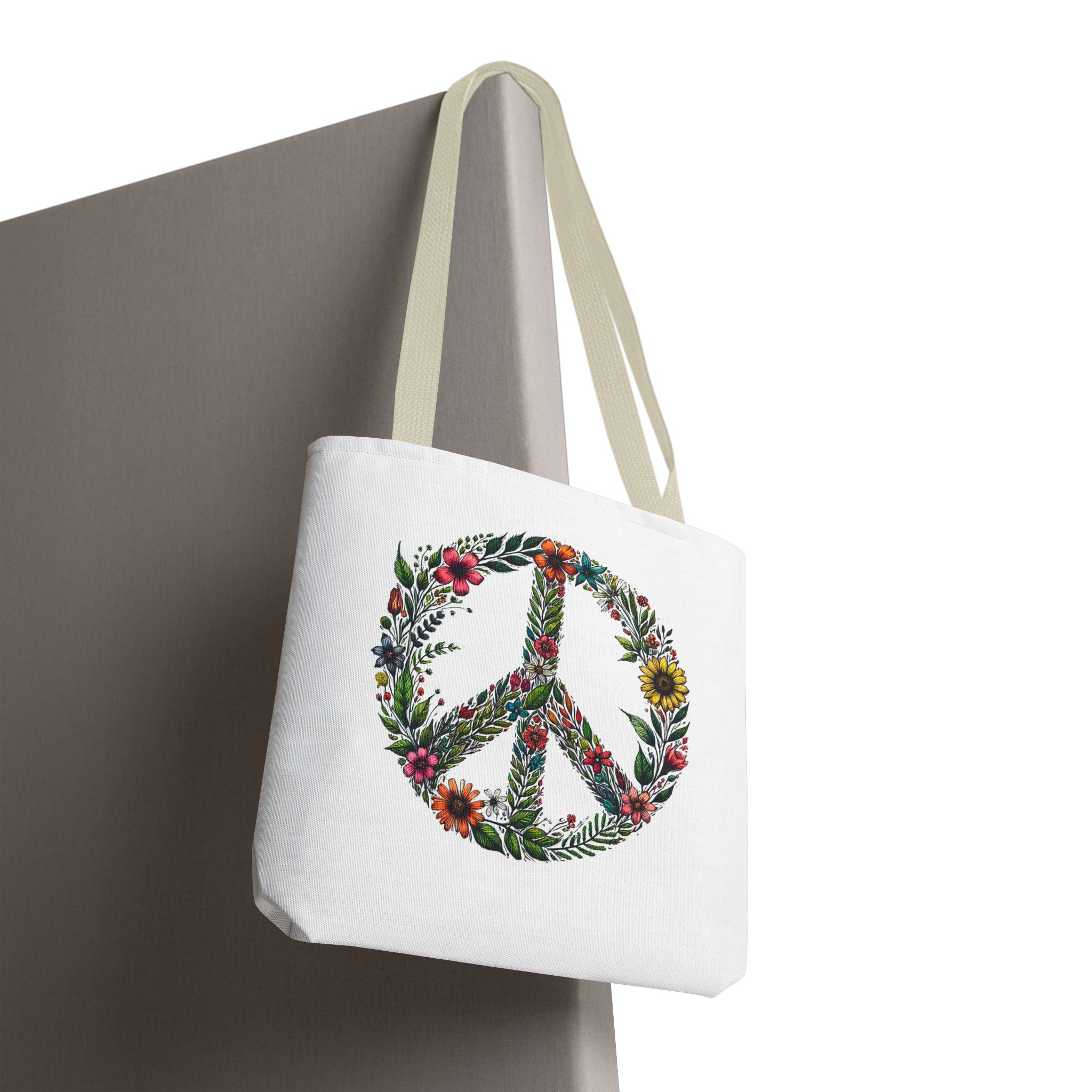 Peace and Love tote bag positive vibes and dreamy vintage look - Image 24