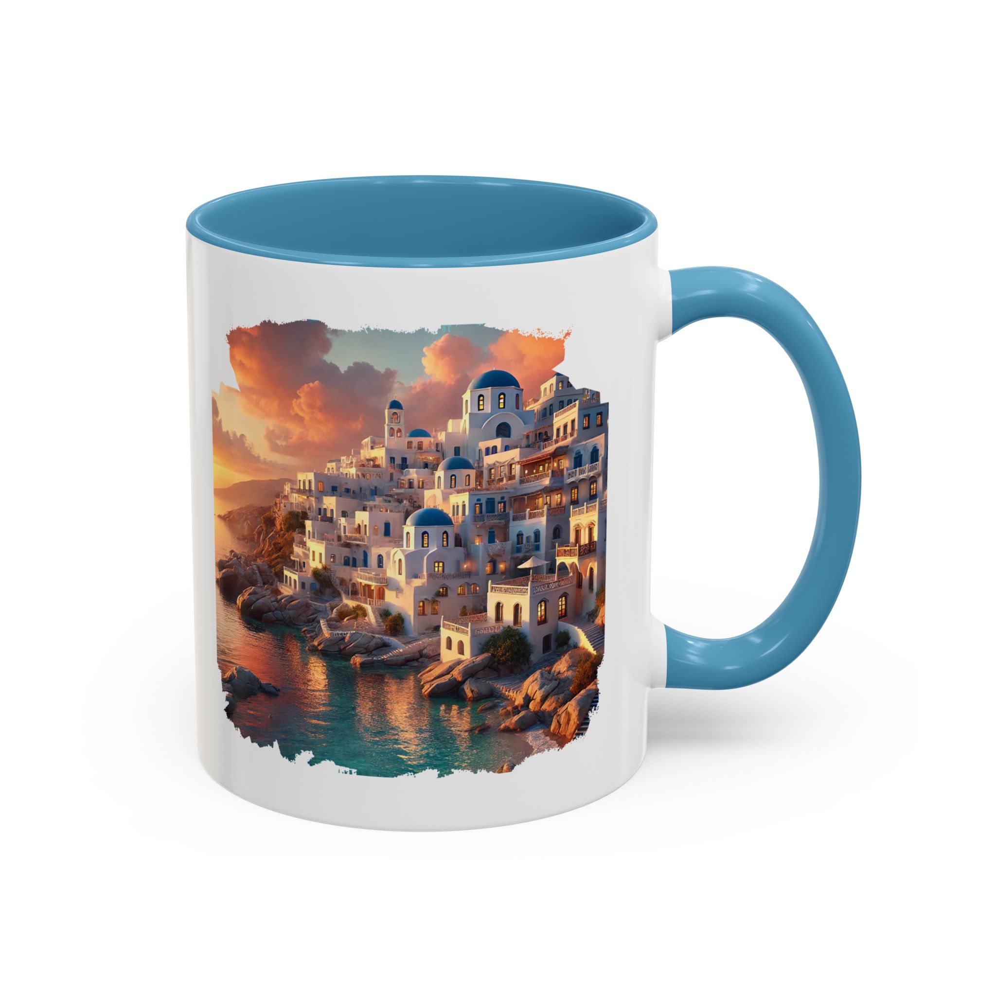 Office mug landscape Santorini caldera office mug nature print greece boho gift coffee cup tea accessory unique - Image 37