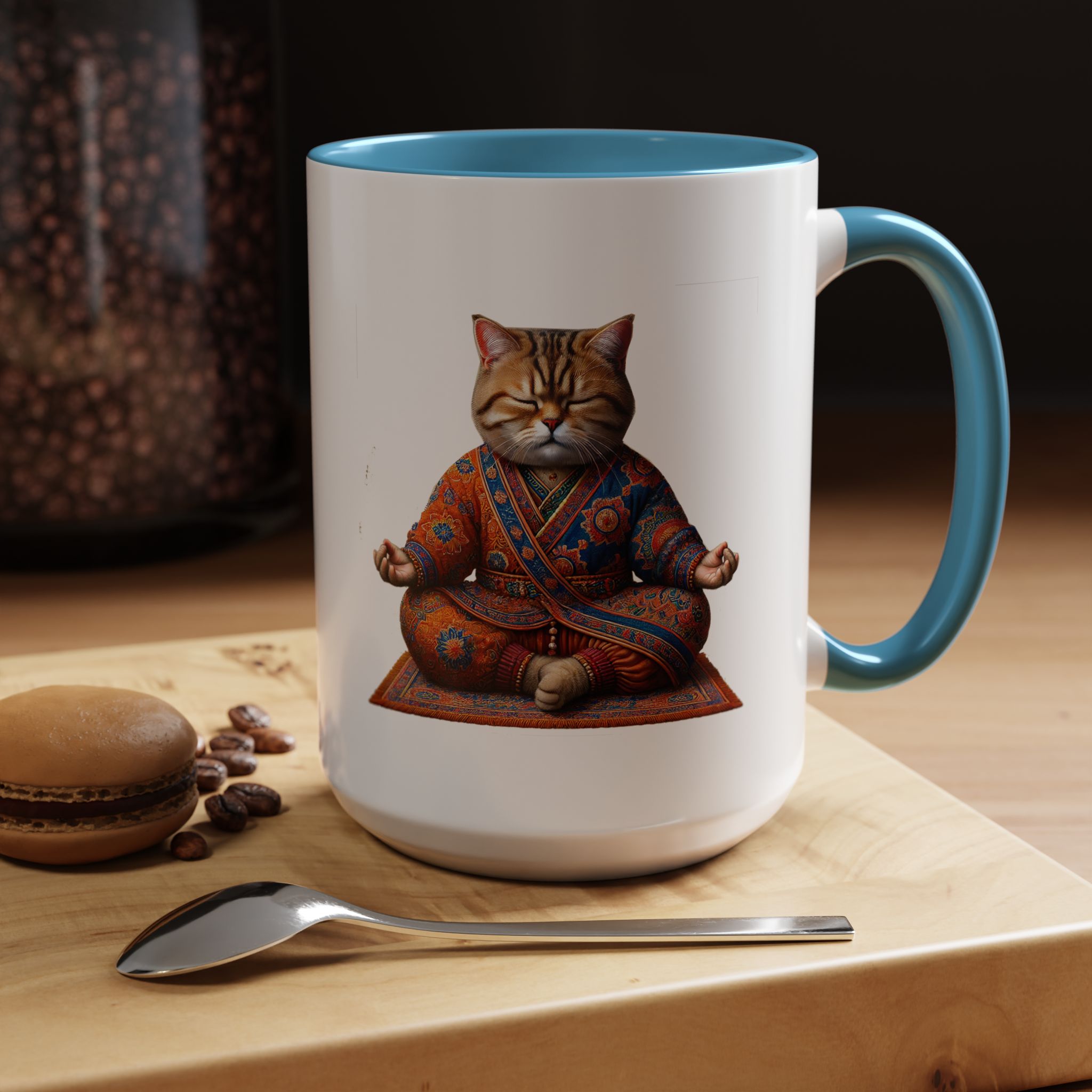 Office Mug cat lover yoga gift for mom Tea cup coffee Mug meditation accessory mindfulness pet design - Image 39