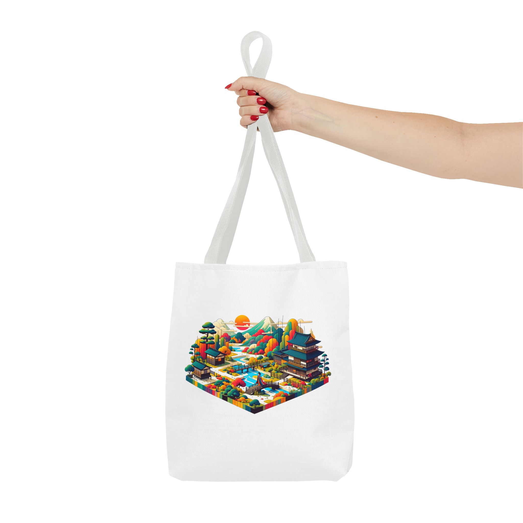 Japanese Tote bag – asian purse – Retro Japan handbag boho print - Image 14