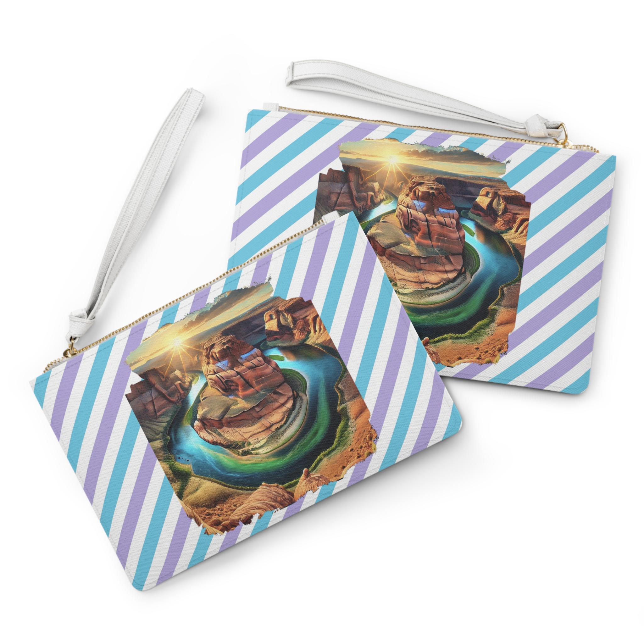 Evening bag Grand canyon clutch bag landscape USA horsehoe bend clothing gift colouful Handbag vintage evening bag – Image 2