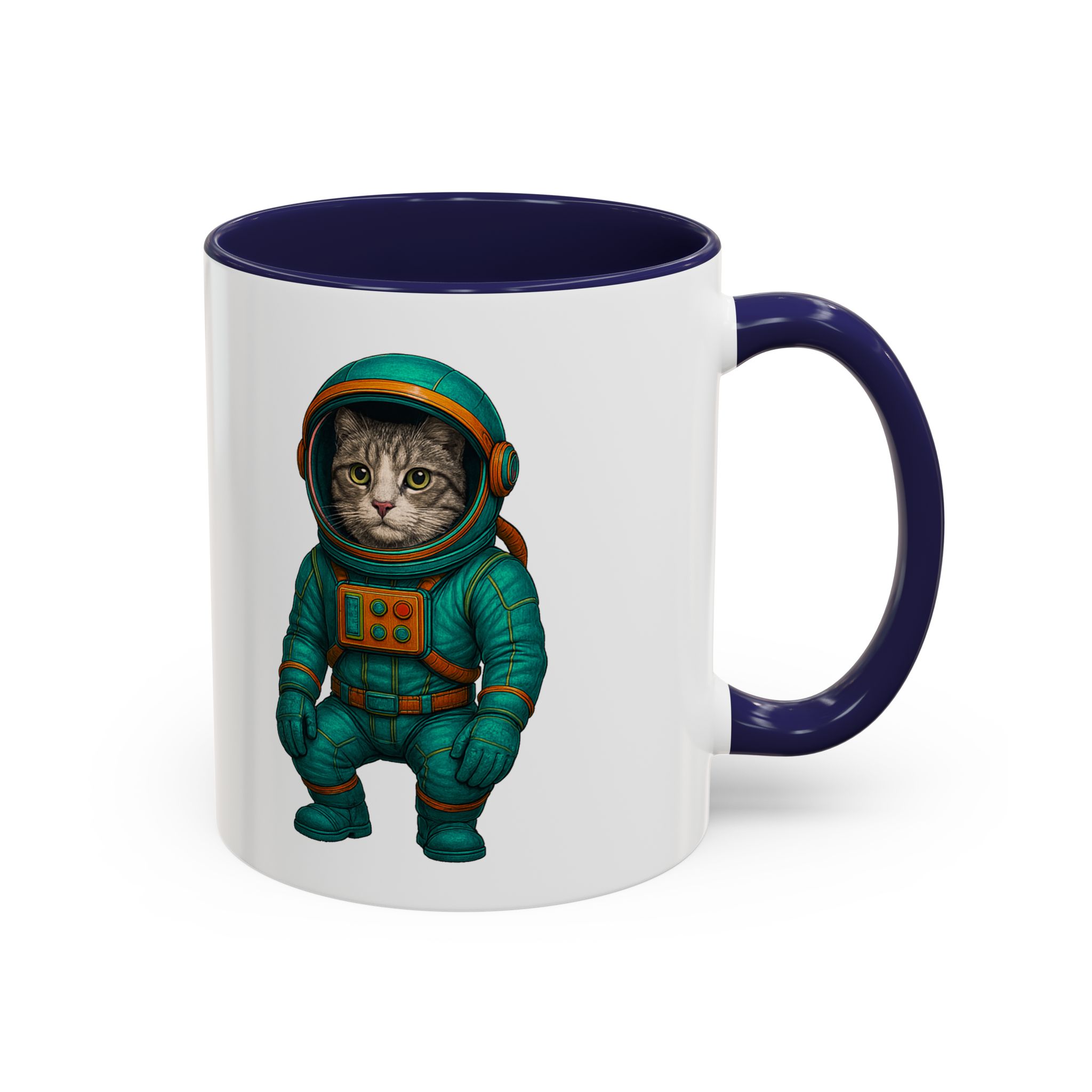 Coffee Mug funny Cat lover boho Mug Cat astronaut tea cup pet unique accessory kitten gift for her - Imagen 9