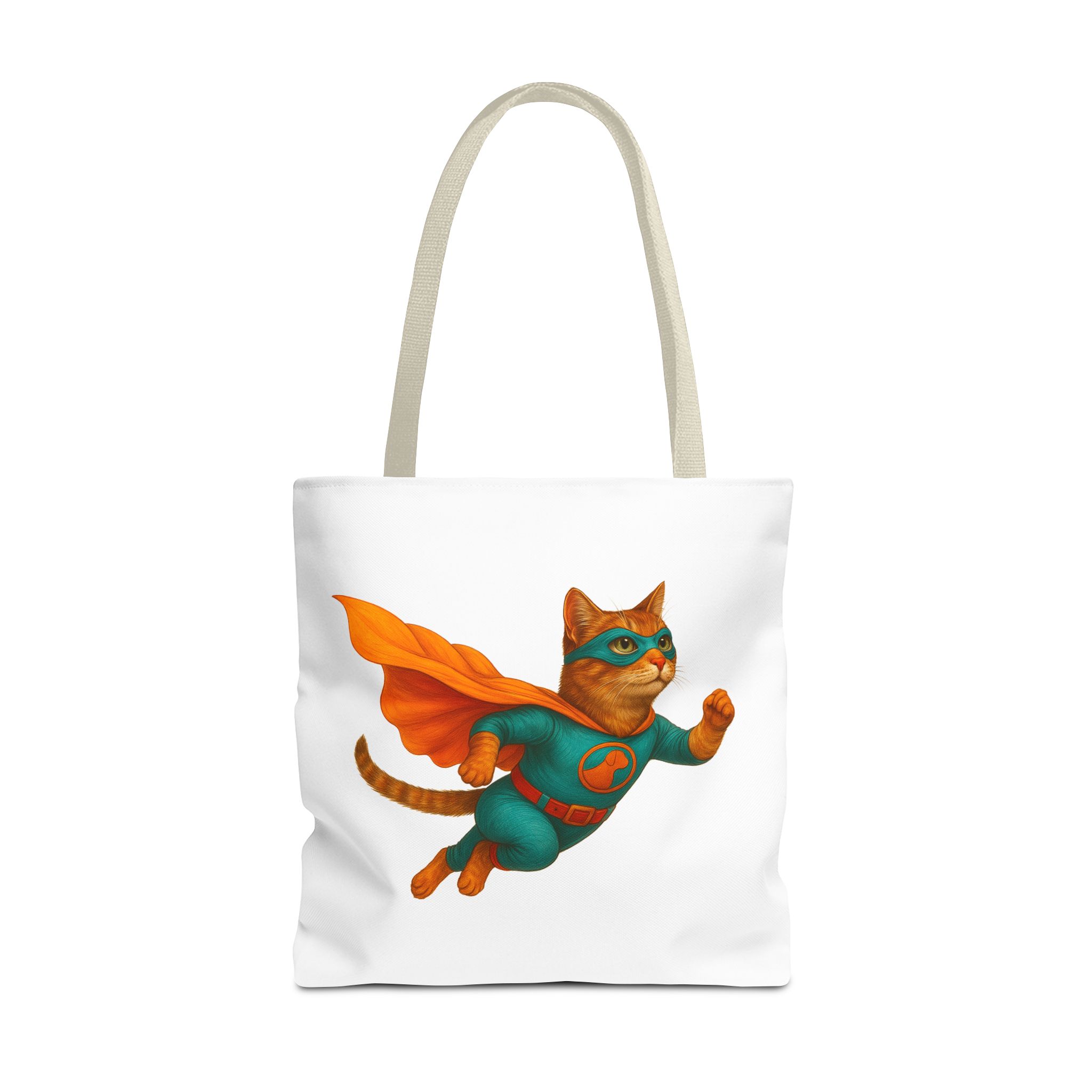 superhero tote bag cat canvas tote bag funny handbag fantasy purse kitten lover cool cat shoulder bag – Image 23