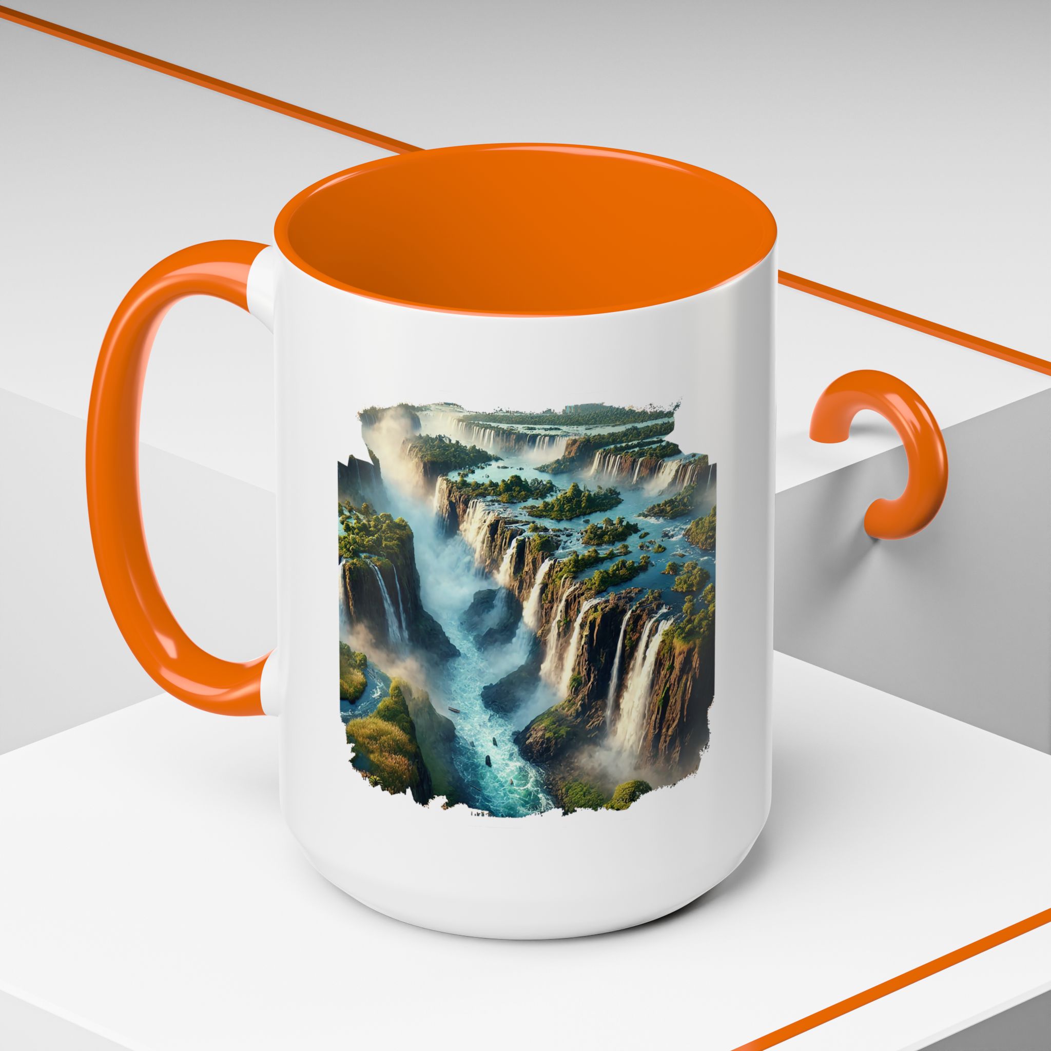 Tea mug Landscape Brazil office mug nature Iguazu & igacu print boho gift coffee accessory unique cup vintage - Image 56