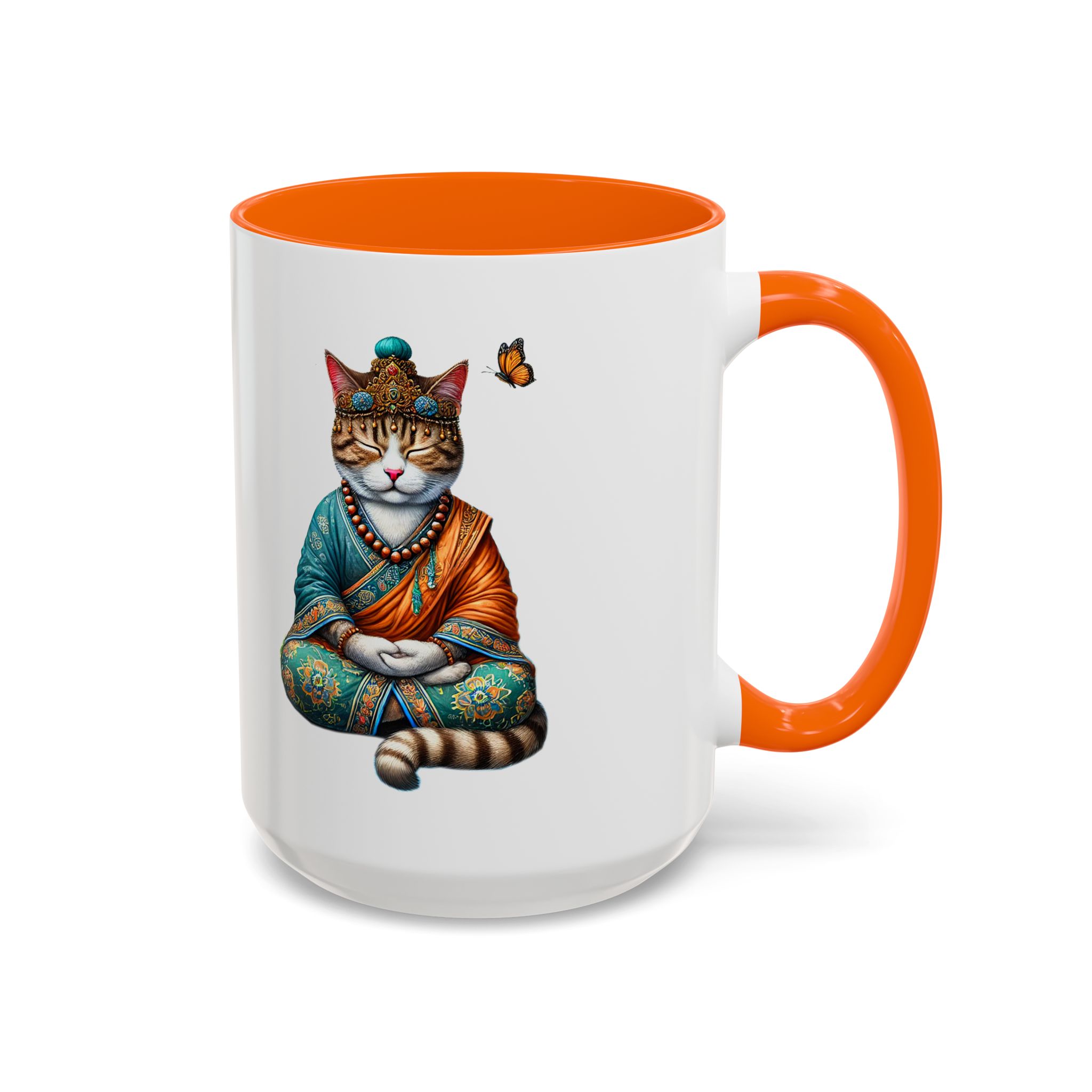 Coffee Mug meditation unique Mug cat lover tea cup yoga gift for her mindfulness accessory pet design – Image 53
