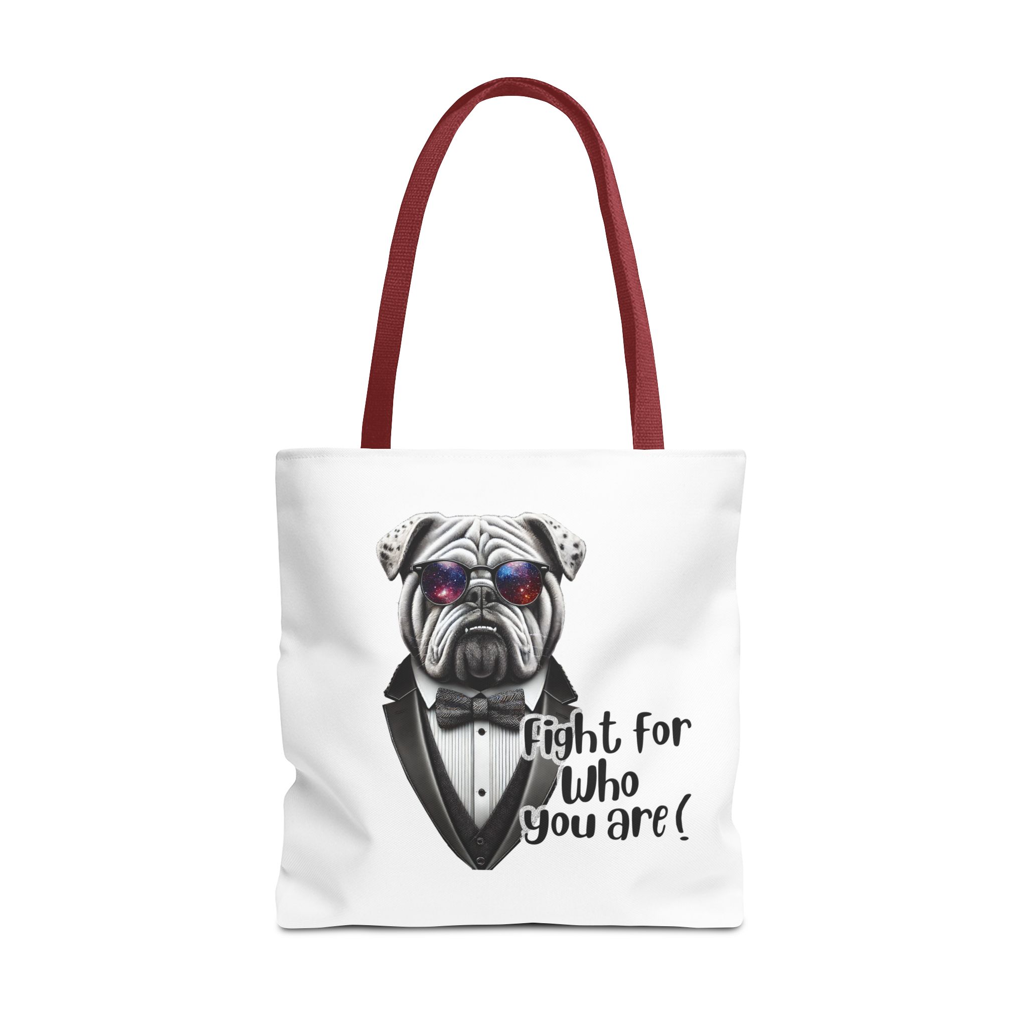 Canvas tote bag Vintage bag Motivational cute tote bag Bull dog design funny tote bag for self confidence shoulder bag – Image 11