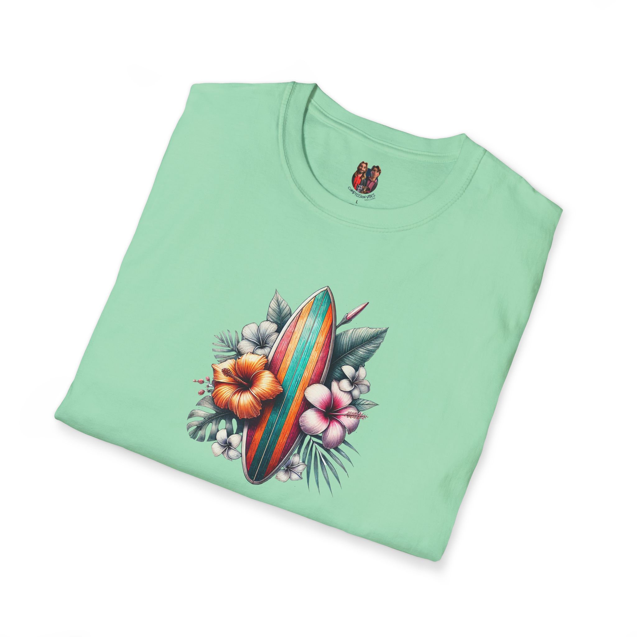 Hawaii Tropical tshirt - Island Nature Graphic - Vacation Style Tee