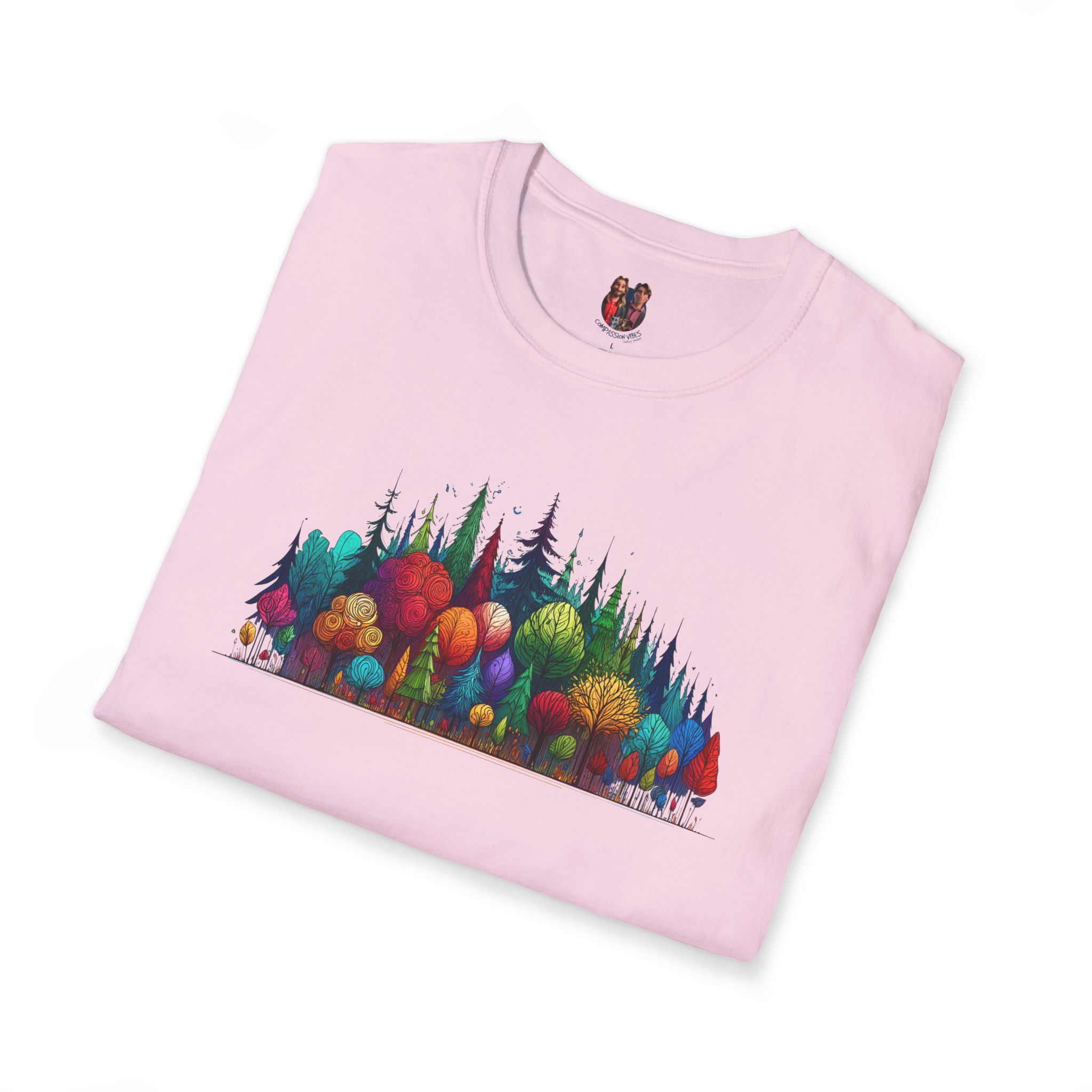 Retro Forest tshirt - Woodland Graphic - Vintage Nature Landscape Shirt - Image 29