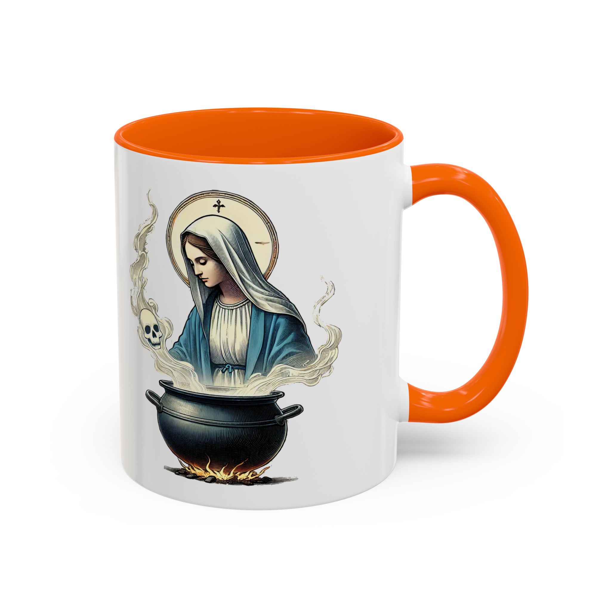 Coffee Mug funny virgin mary design sarcastic mug boho gift for her unique cup tea accessory cool design religious joke - Image 41