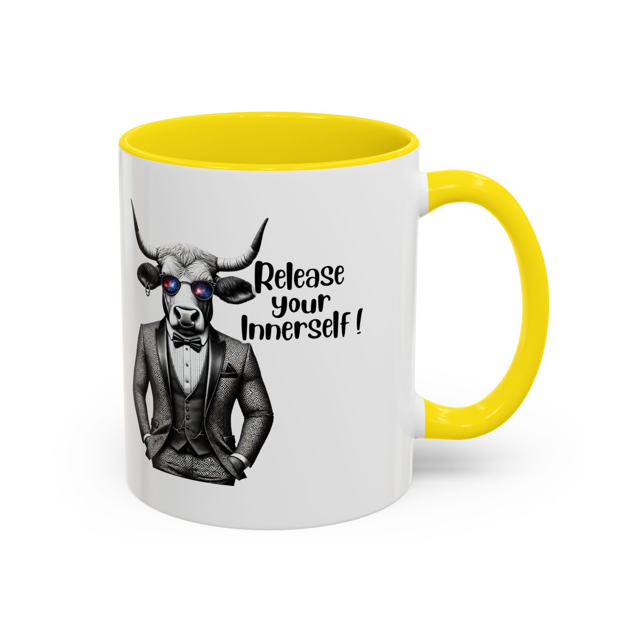 Coffee mug funny motivational gift for her cute cup tea lover cool boho mug office accessory self confidence design bull – Image 49