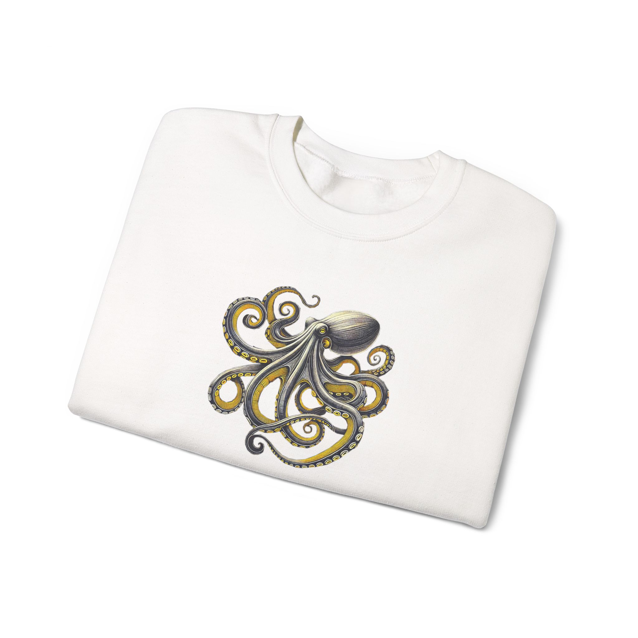 Octopus sweatshirt – Boho Octopus sweater – Japan Octopus Sweatshirt nature print - Image 3