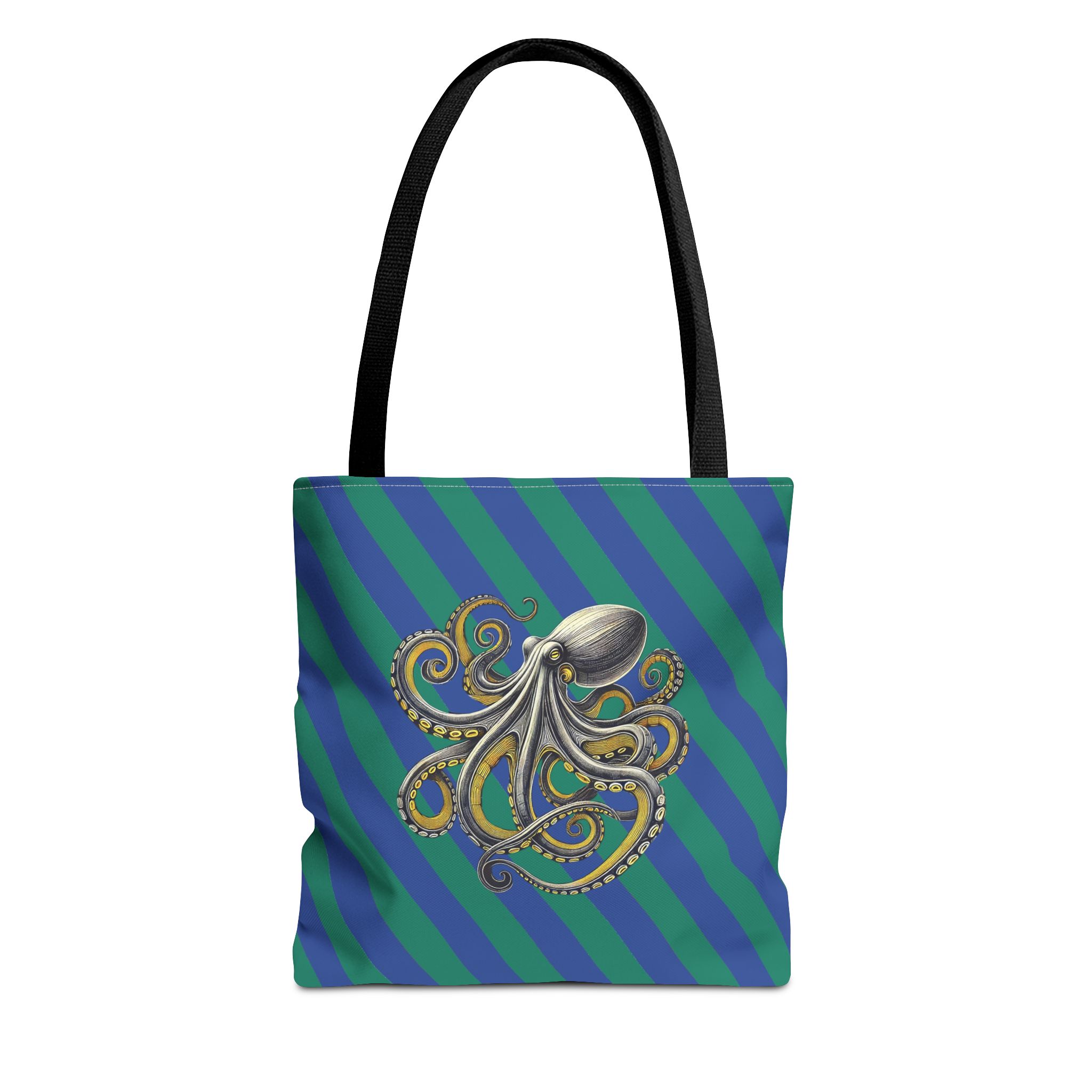 Octopus Canvas tote bag Calligraphy cute tote bag vintage bag gift for her Cool Japanese design ethical shoulder bag japan print