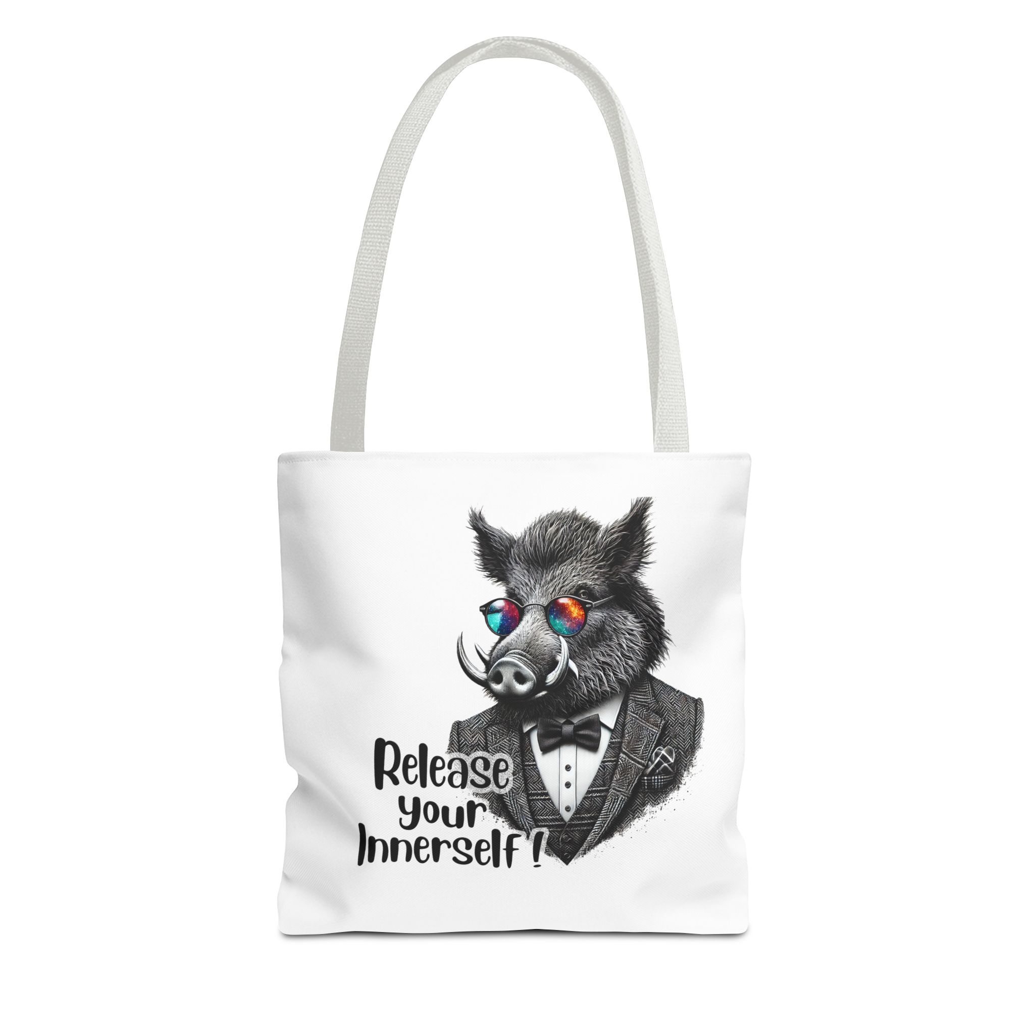 Canvas tote bag Motivational shoulder bag boar cute tote bag funny shoulder bag self confidence cool vintage bag – Image 13