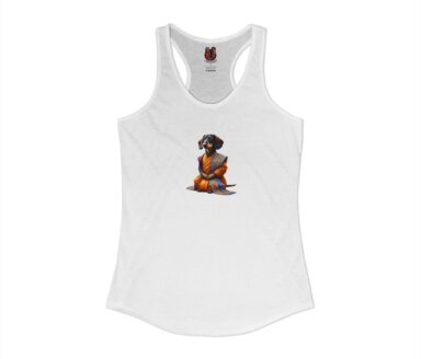 Dachshund in Orange Robe Tank Top