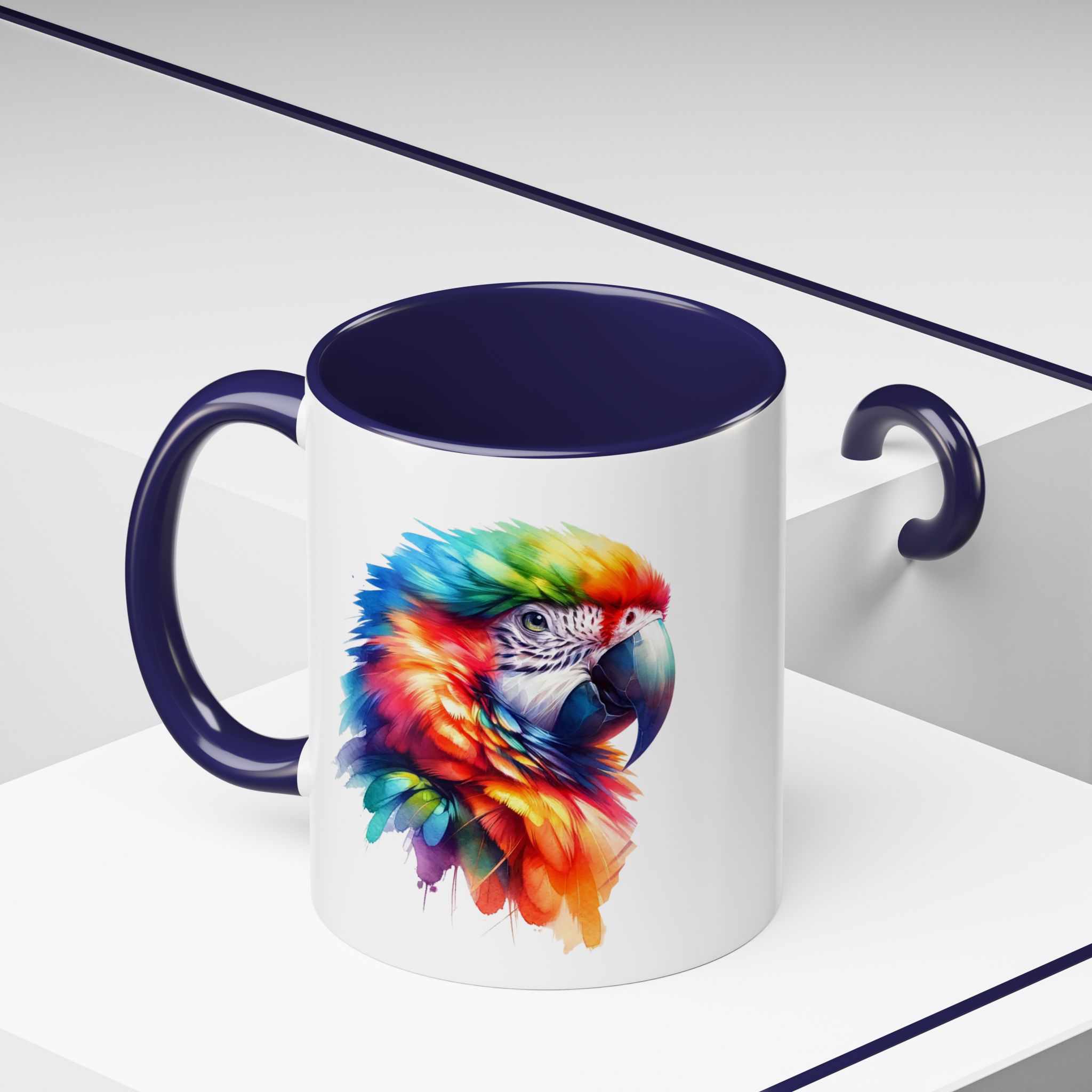 Parrot Mug vivid colors bird lover Cup parrot print cool print nature lover accessory stylish print - Imagen 8