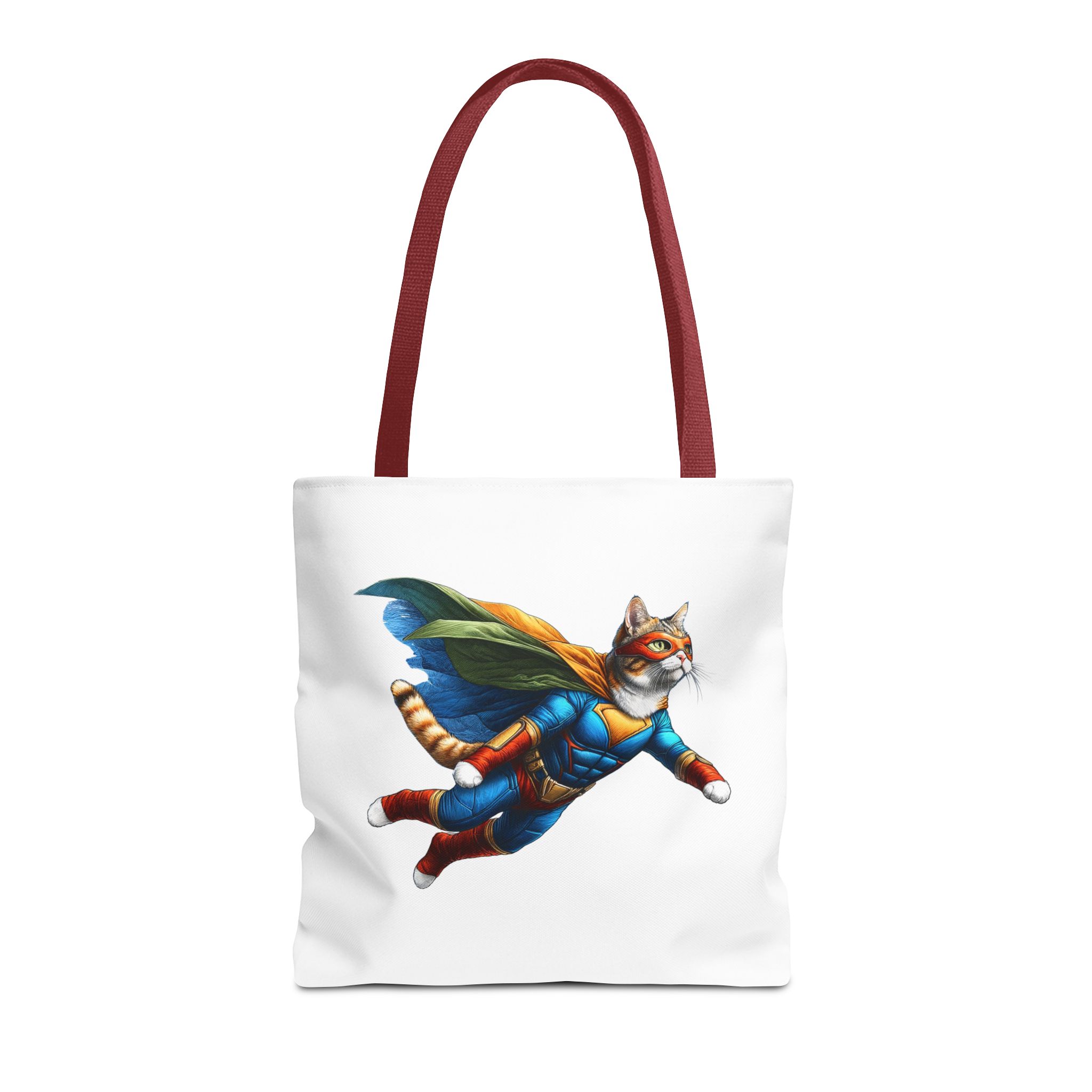 Copy of superhero tote bag cat canvas tote bag funny handbag fantasy purse kitten lover cool cat shoulder bag – Image 9