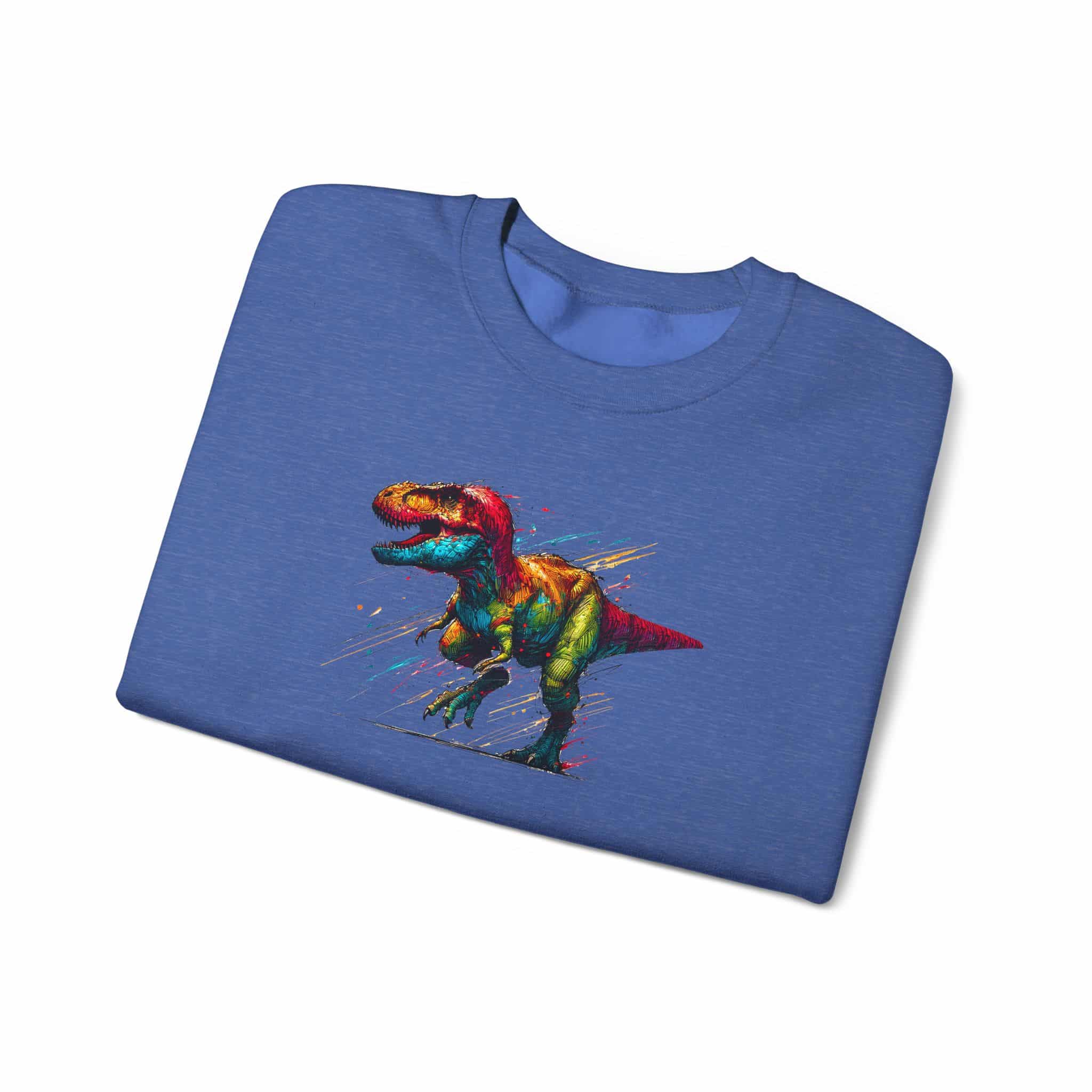 Jurassic sweatshirt – Dino sweatshirt – Triceratops sweater dinosaur print - Image 21