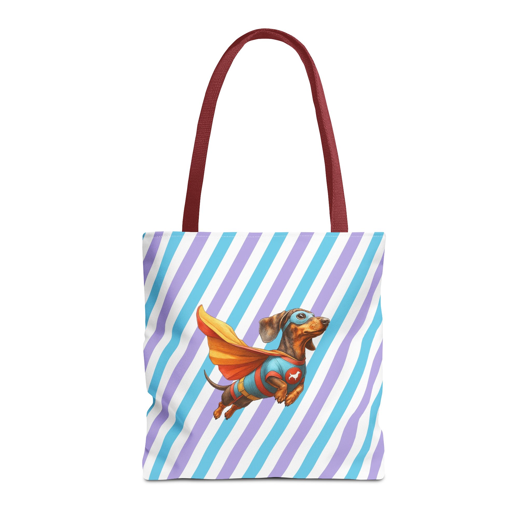 Fun Dachshund canva tote bag superhero Dog cute tote bag pet lover shoulder bag ethical cotton - Image 9