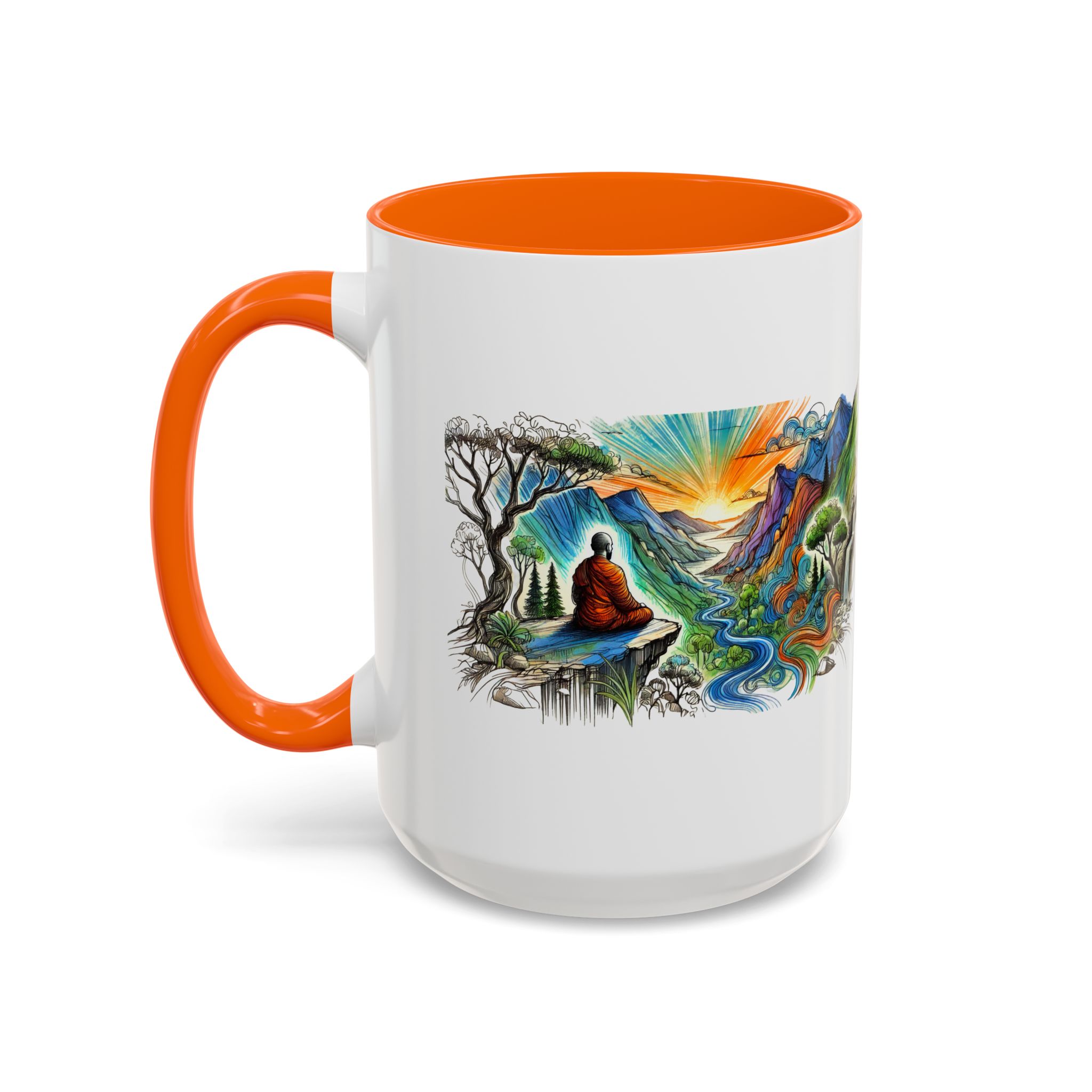 Unique mug Free spirit Tea Cup buddhism accessory Meditation Mug vintage mug yoga gift for her buddha design - Image 54