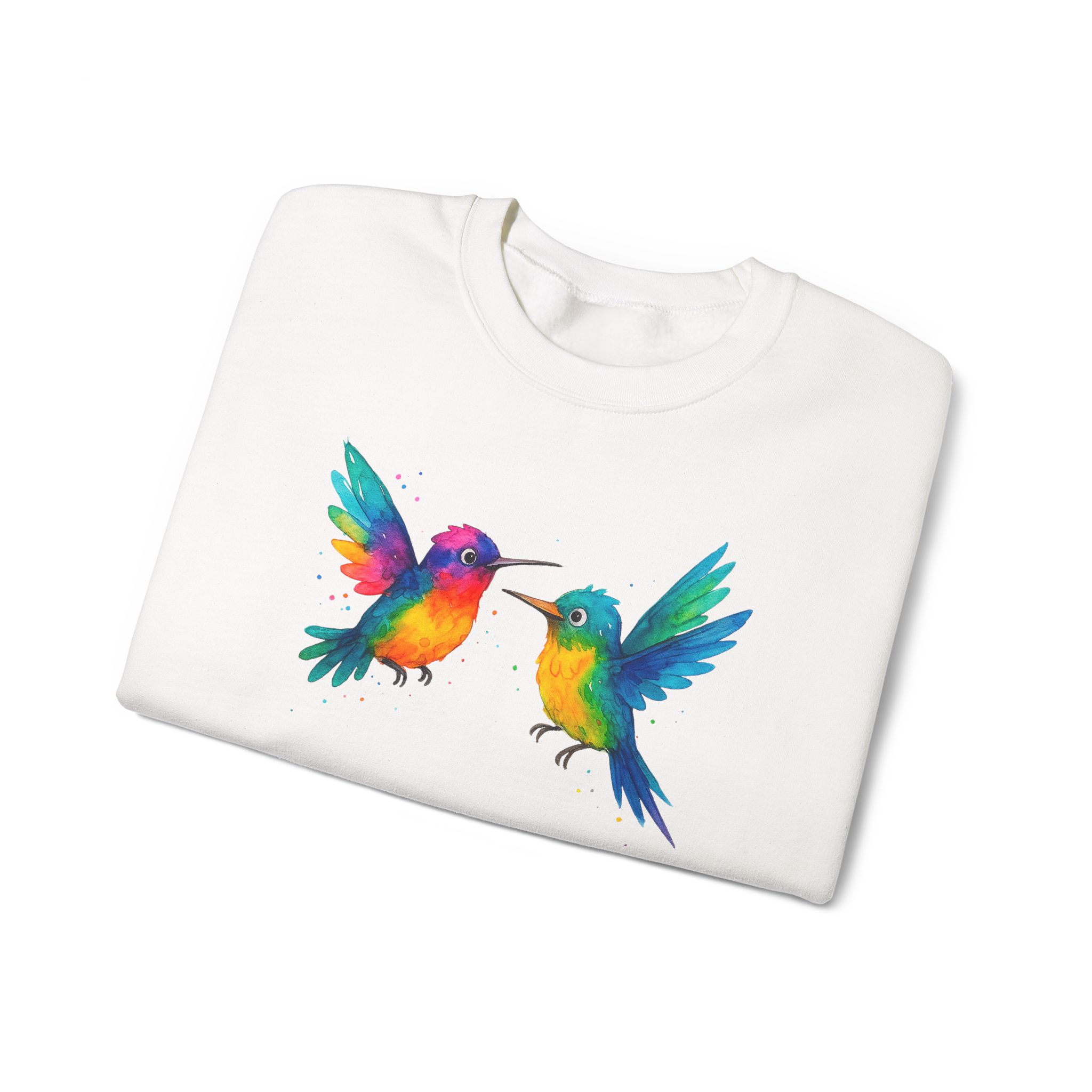 Colibri sweatshirt – Cute Bird sweatshirt – humming Bird sweater nature print - Image 3