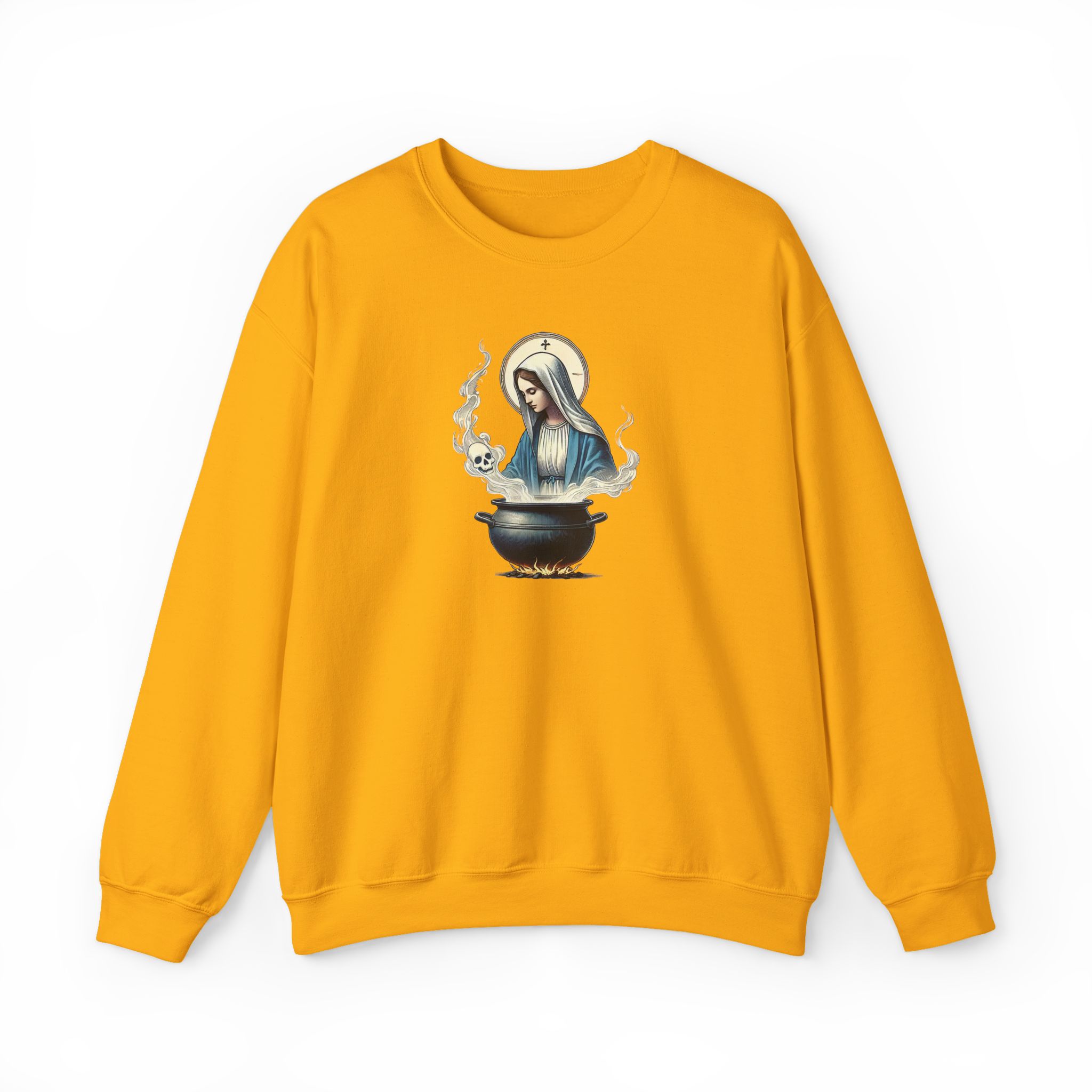 Virgin Mary sweatshirt – Ironic sweater – Funny catholic sweatshirt catholic print - Image 16