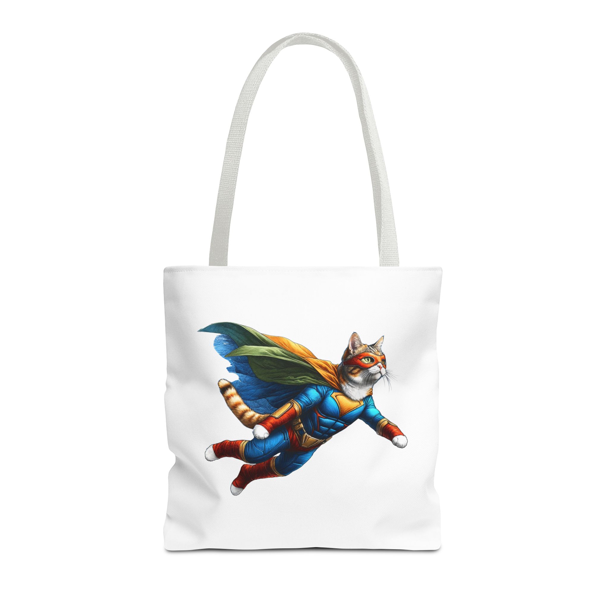 Copy of superhero tote bag cat canvas tote bag funny handbag fantasy purse kitten lover cool cat shoulder bag – Image 15