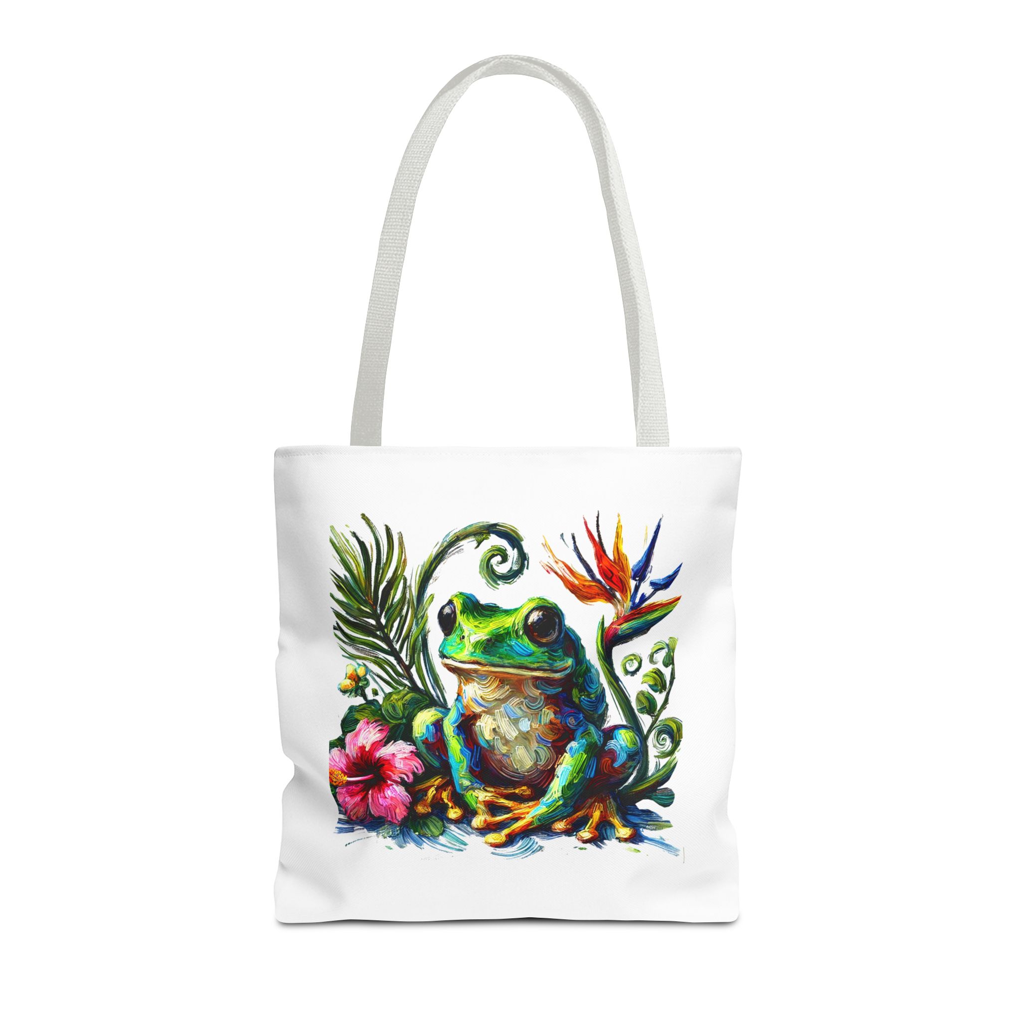 Canvas Tote bag jungle nature Bag boho clothing gift frog tropical visuals purse Handbag cool shoulder bag retro – Image 15