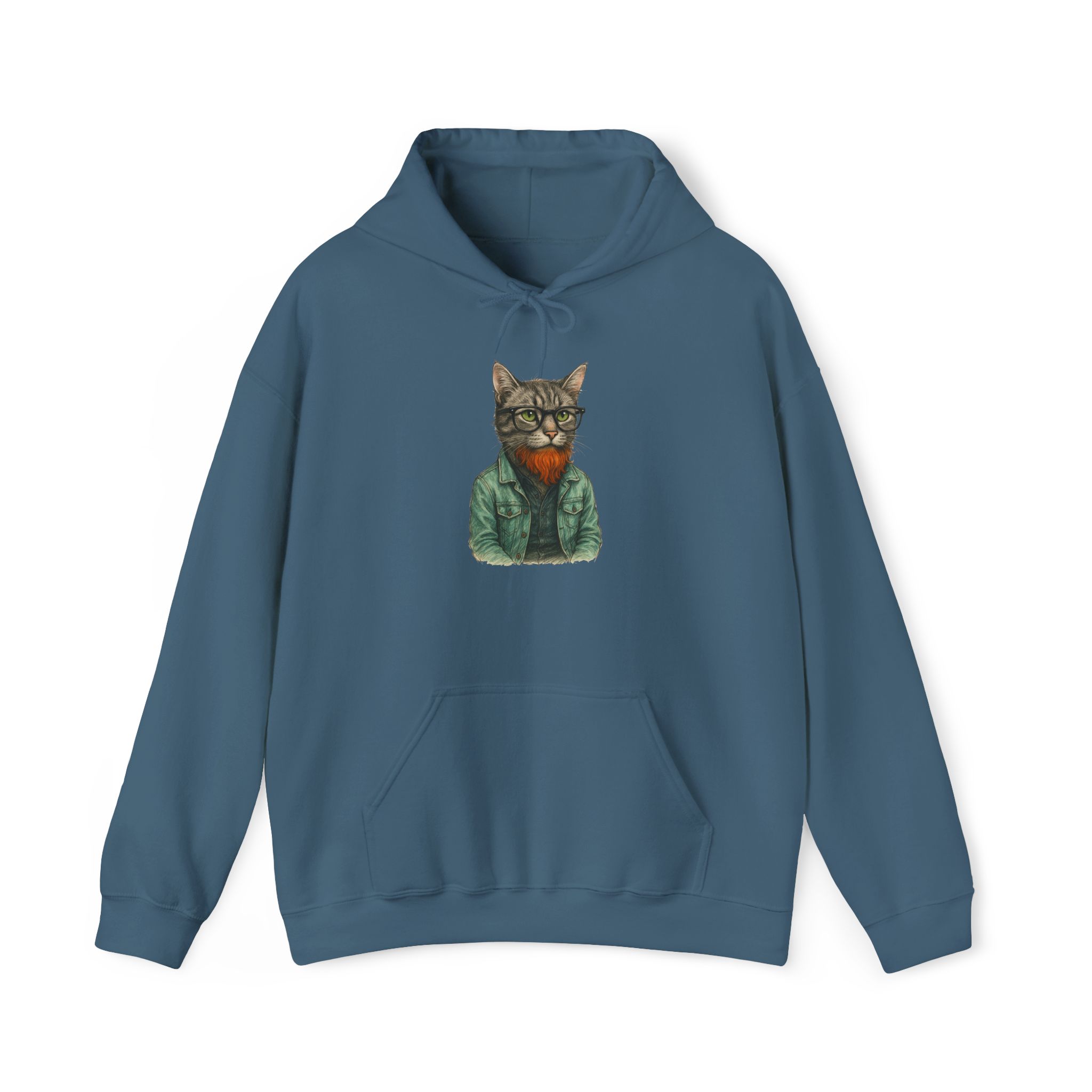 Hipster Cat Hoodie – Kitty Hoodie – Boho Cat sweatshirt hipster print - Image 24