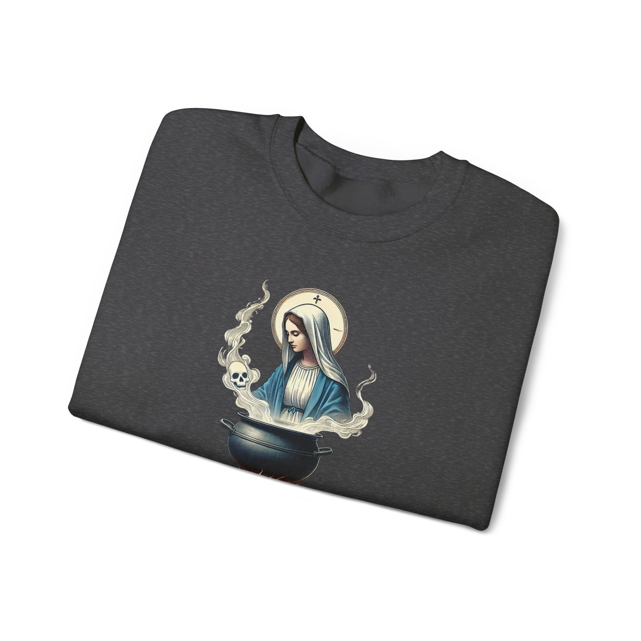 Virgin Mary sweatshirt – Ironic sweater – Funny catholic sweatshirt catholic print - Image 19
