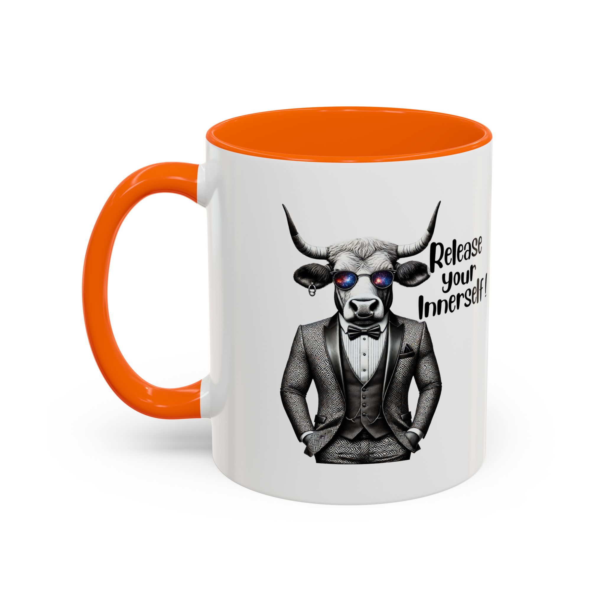 Coffee mug funny motivational gift for her cute cup tea lover cool boho mug office accessory self confidence design bull – Image 42