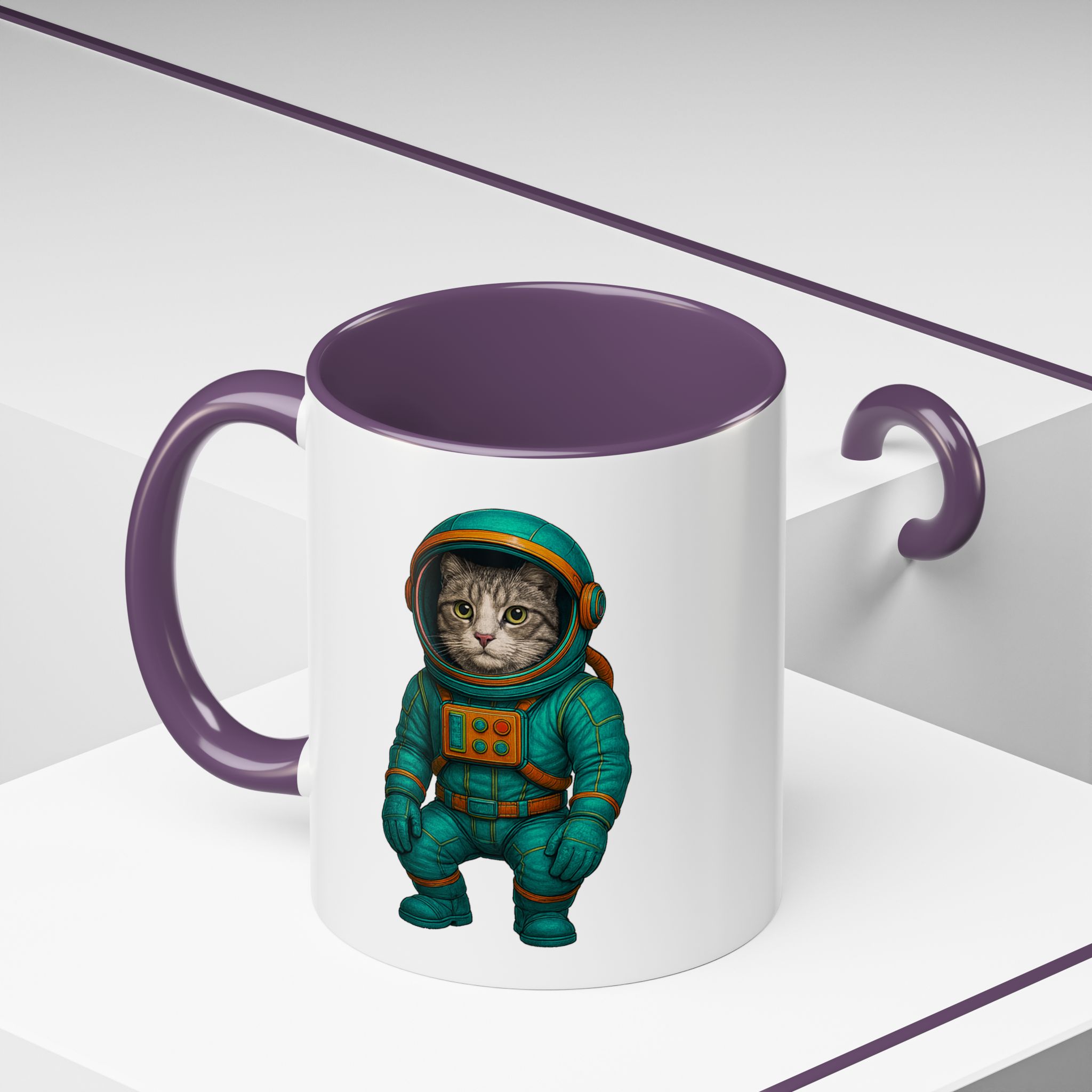 Coffee Mug funny Cat lover boho Mug Cat astronaut tea cup pet unique accessory kitten gift for her - Imagen 48