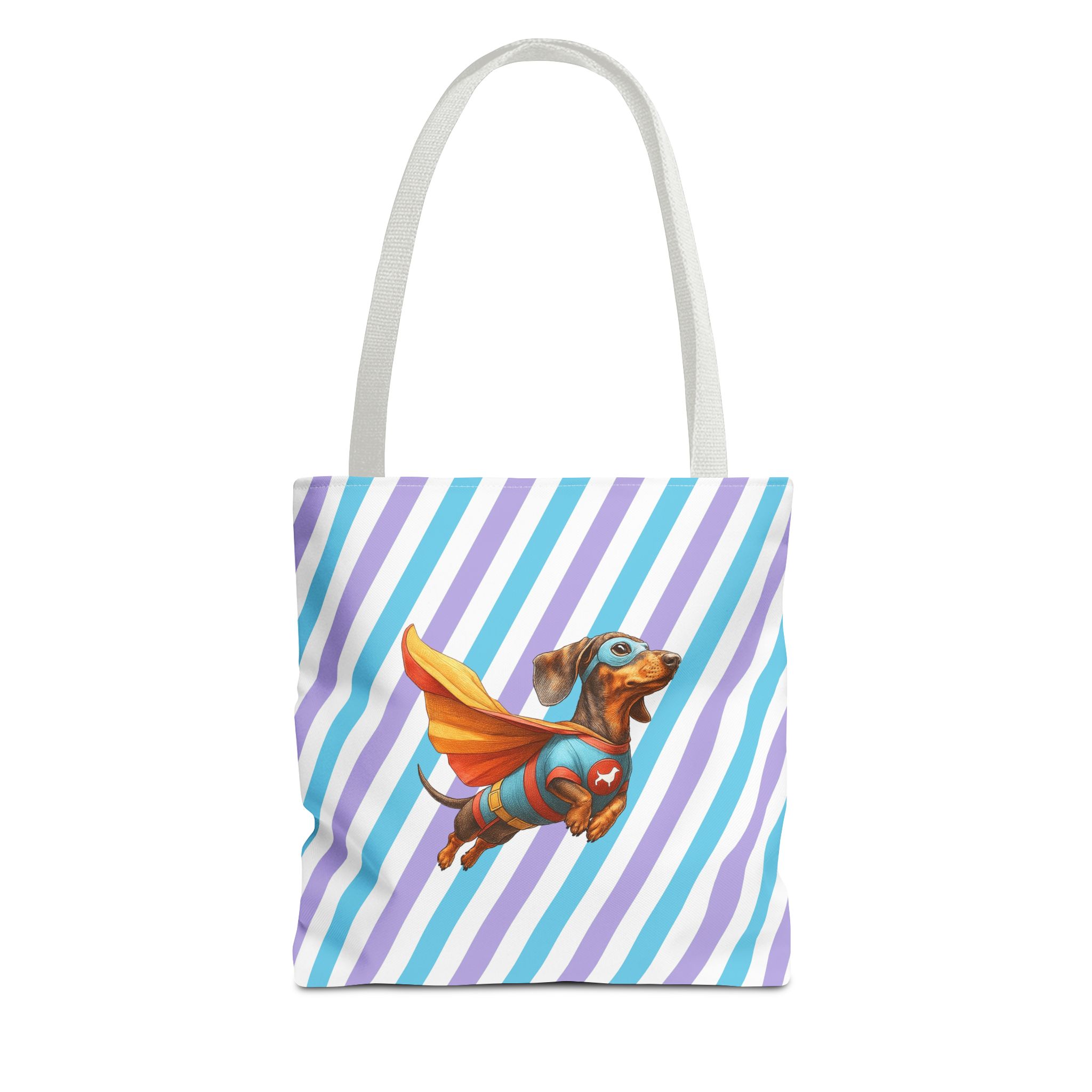 Fun Dachshund canva tote bag superhero Dog cute tote bag pet lover shoulder bag ethical cotton - Image 13