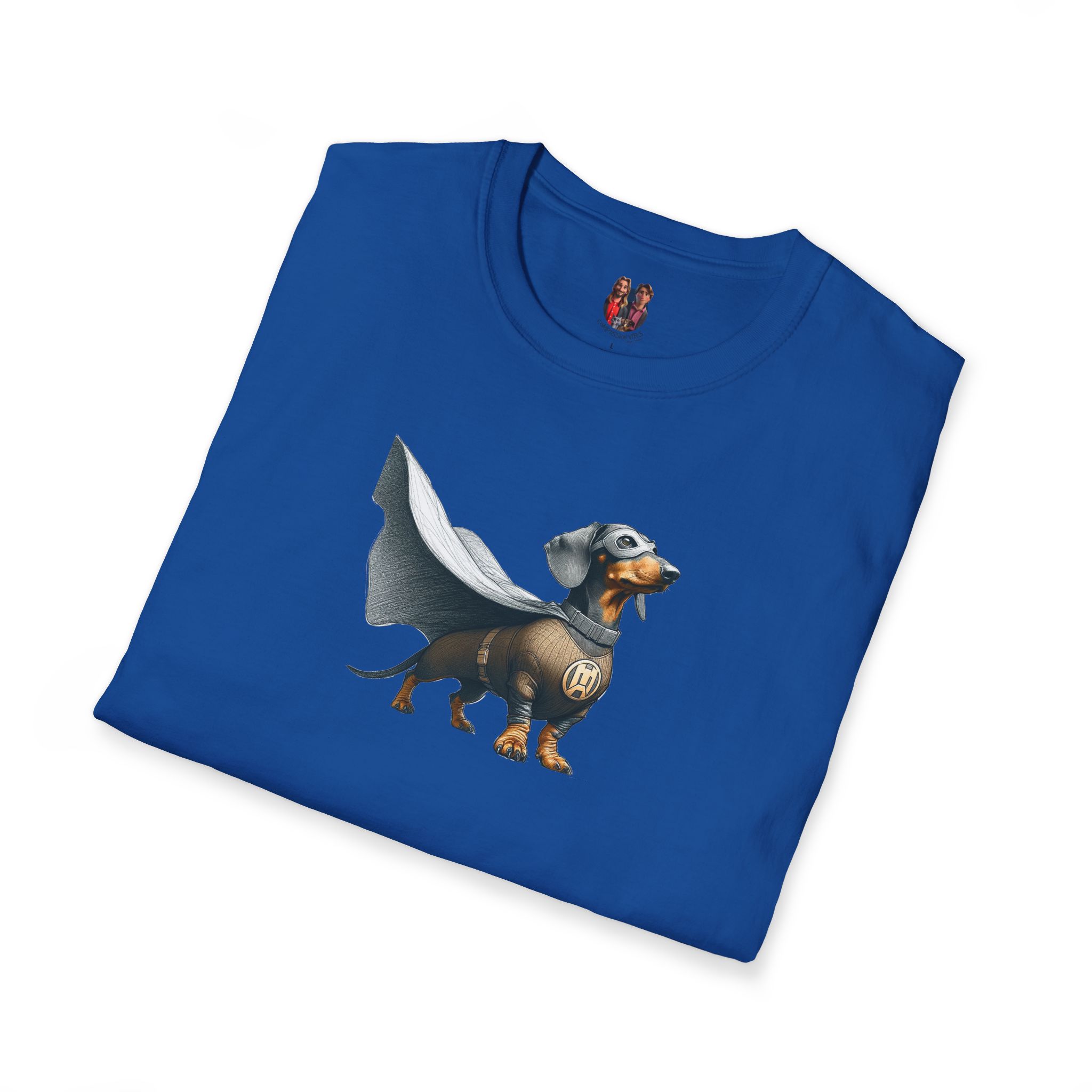 Super Dog Tee Shirt - Hero Dachshund Illustration - Comic Style Dog Graphic Tee - Image 26