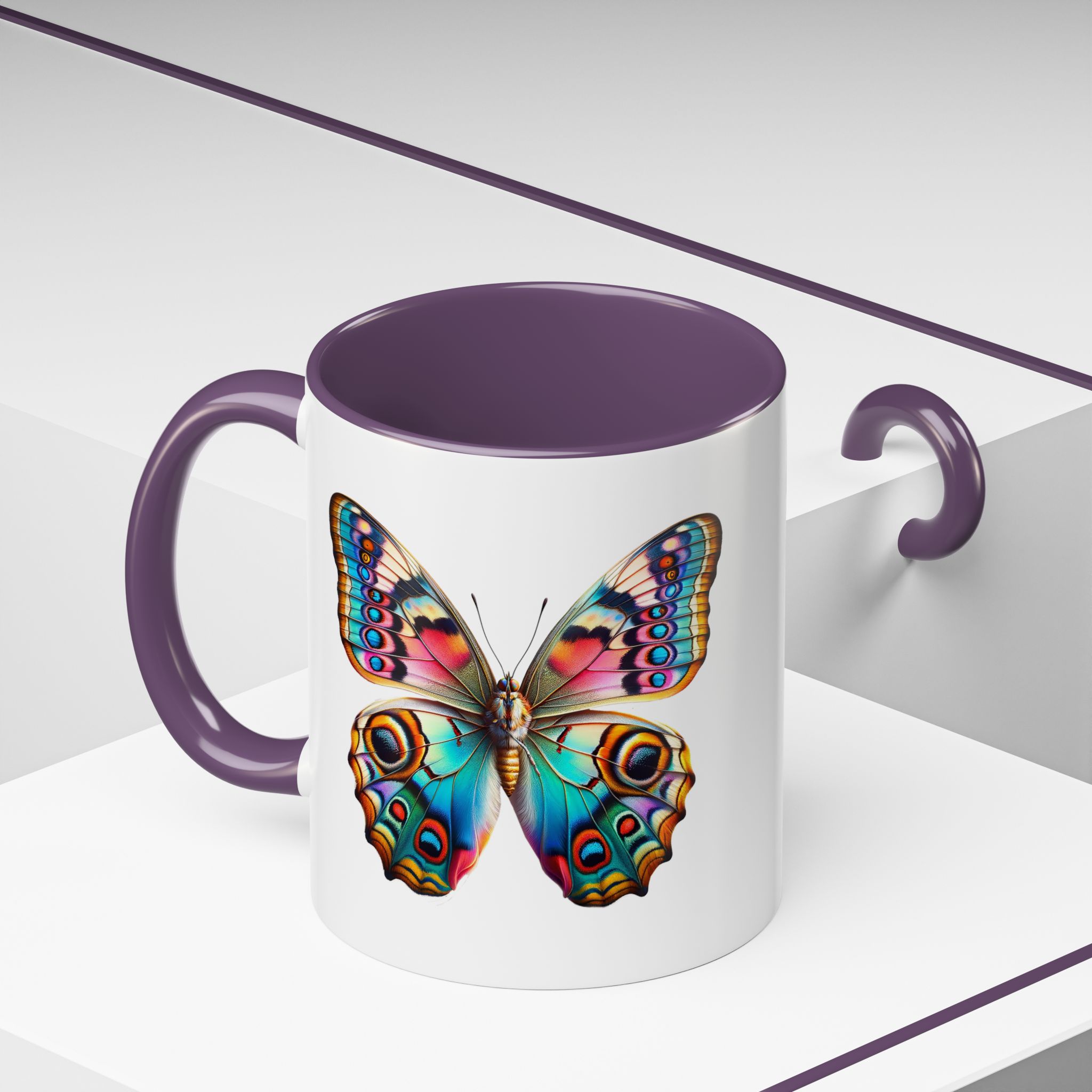 Coffee mug Butterfly unique cup boho gift for her office accessory cute mug nature design - Imagen 48