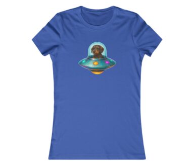 Dog in a Spaceship Graphic T-Shirt