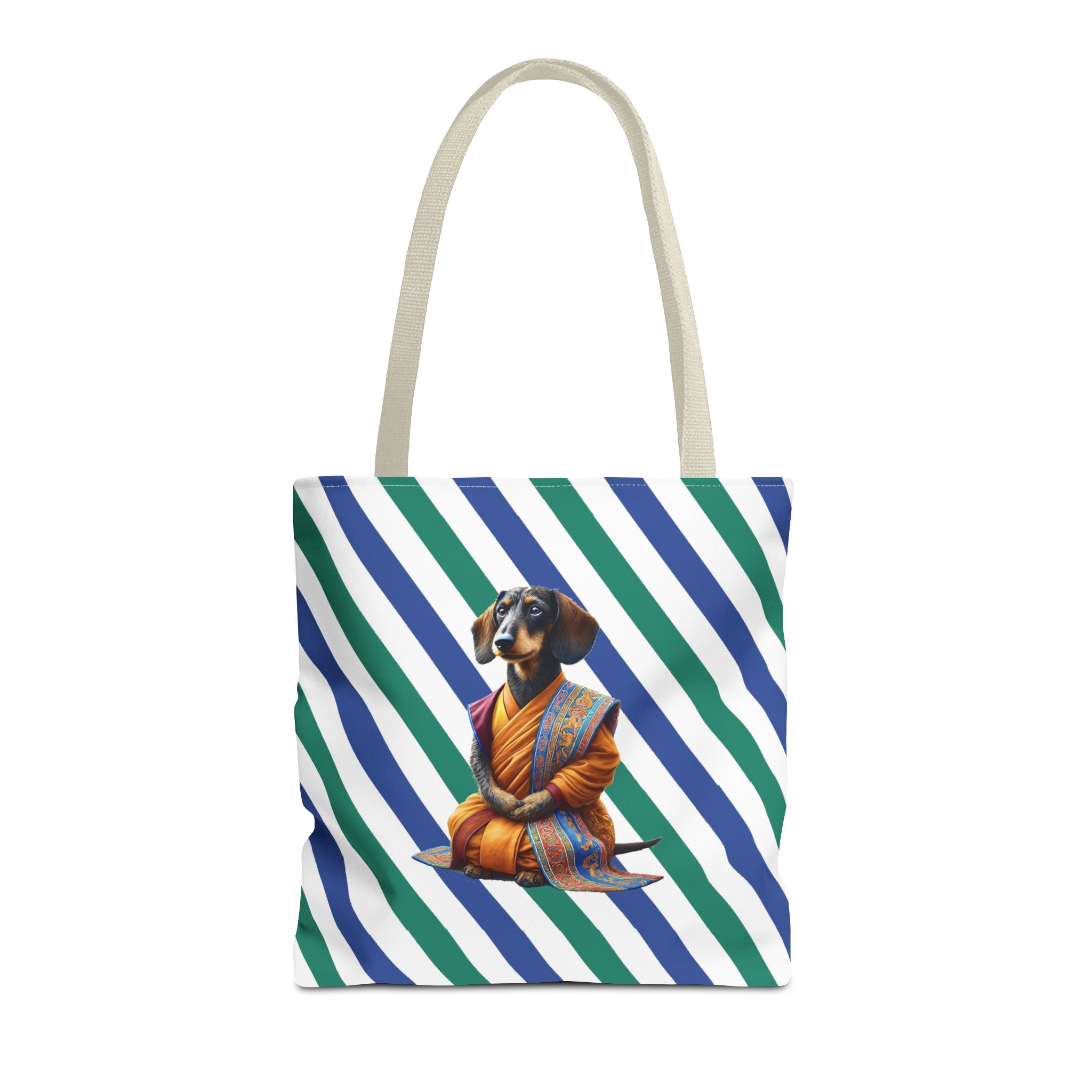 Meditation canvas tote bag Dog cute tote bag mindfulness design Dog funny gift colourful shoulder bag puppy purse - Image 21