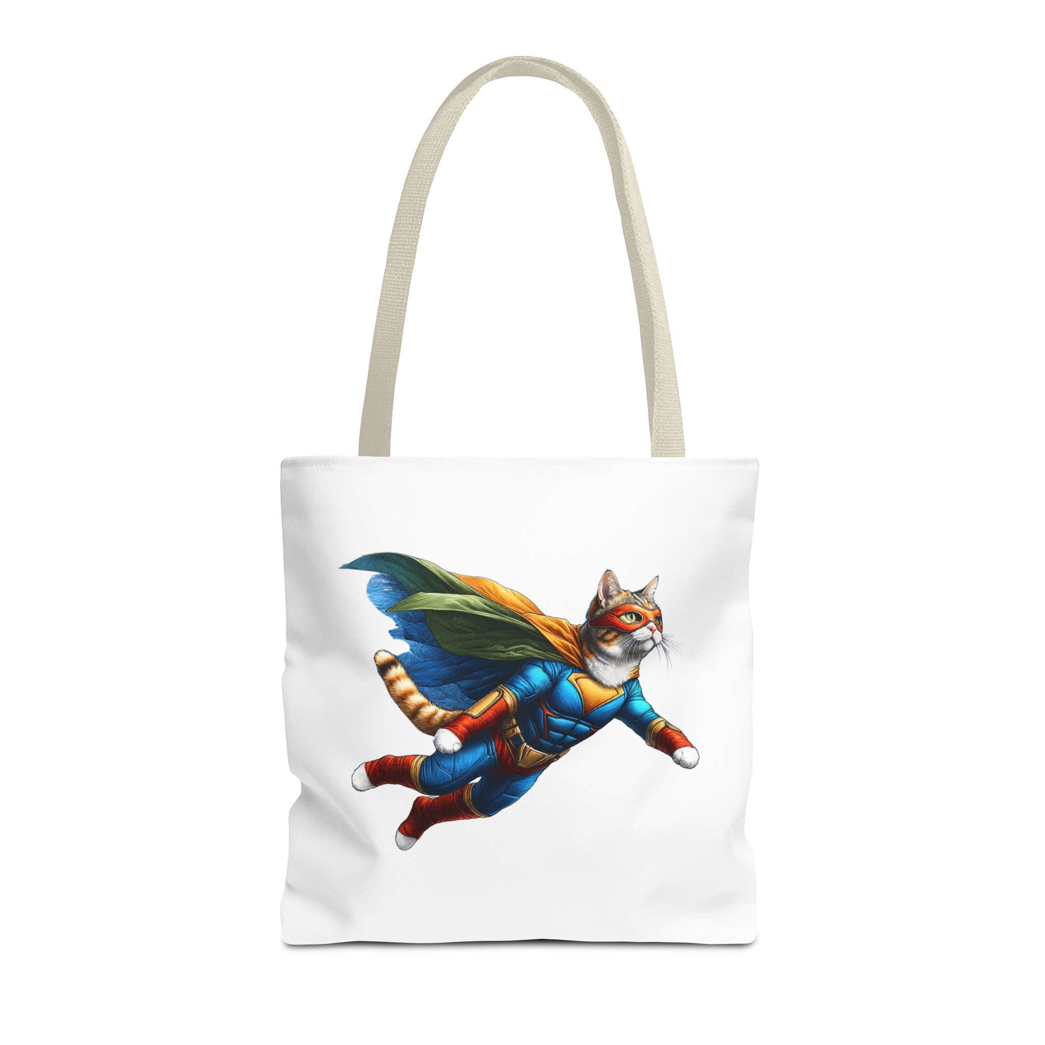 Copy of superhero tote bag cat canvas tote bag funny handbag fantasy purse kitten lover cool cat shoulder bag – Image 21