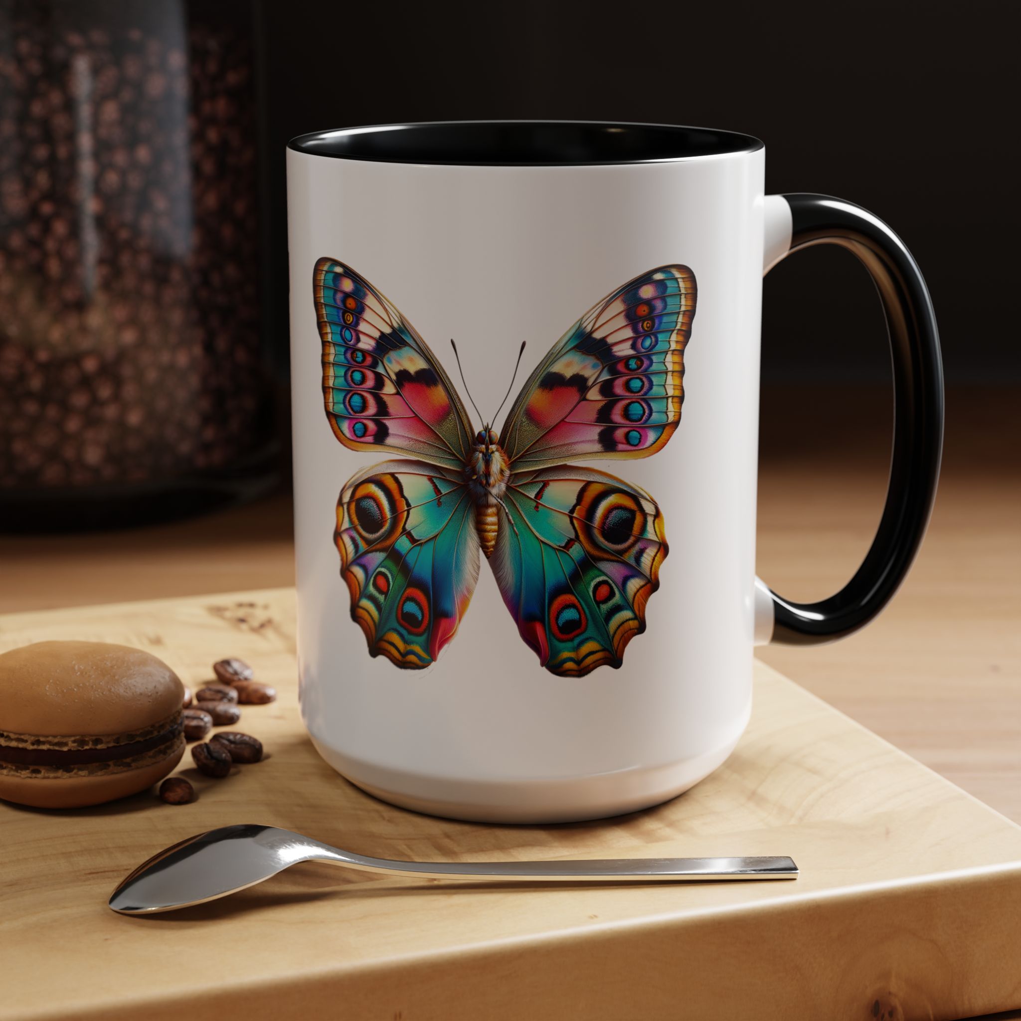 Coffee mug Butterfly unique cup boho gift for her office accessory cute mug nature design - Imagen 23