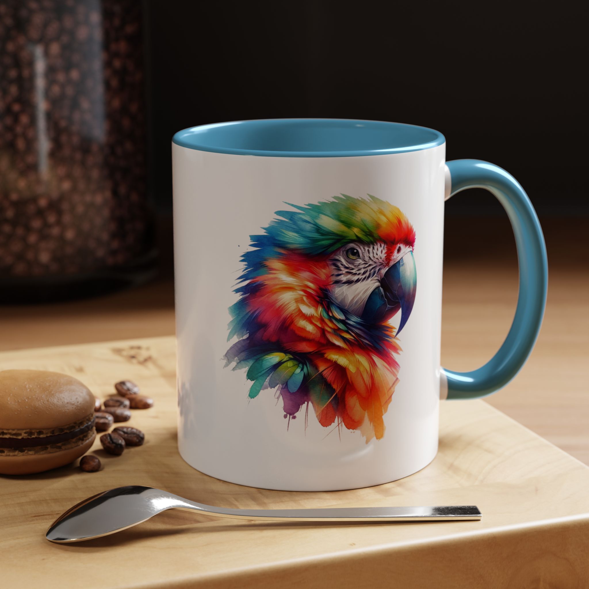 Parrot Mug vivid colors bird lover Cup parrot print cool print nature lover accessory stylish print - Imagen 35
