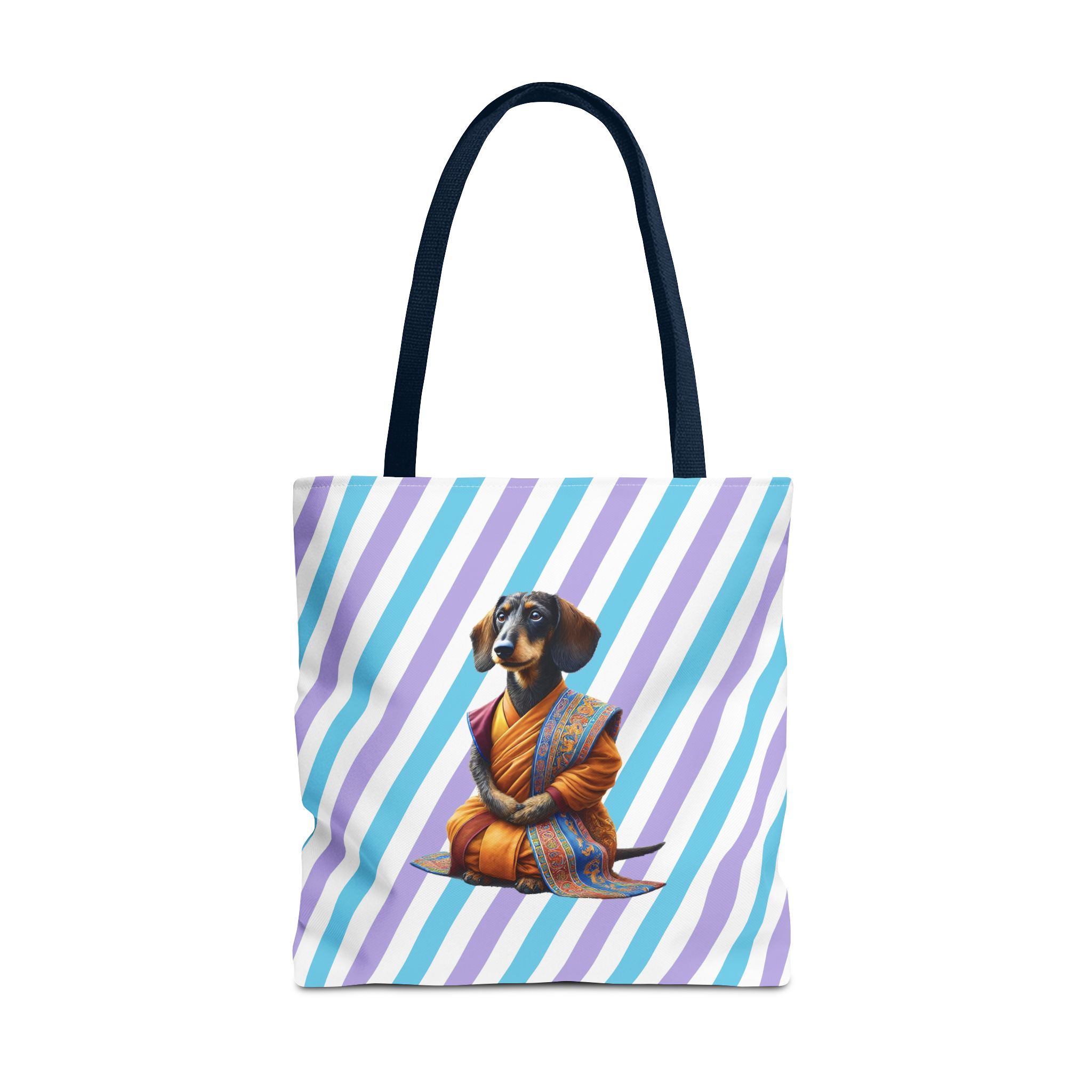 Meditation canvas tote bag Dog cute tote bag mindfulness design Dog funny gift colourful shoulder bag puppy purse - Image 29