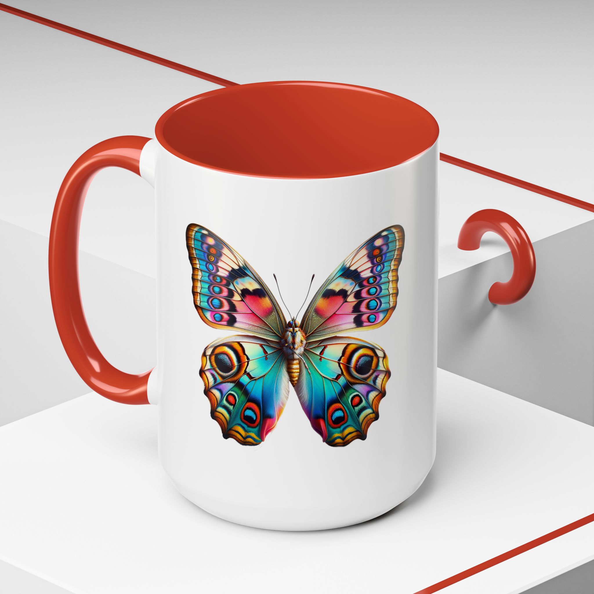 Coffee mug Butterfly unique cup boho gift for her office accessory cute mug nature design - Imagen 36